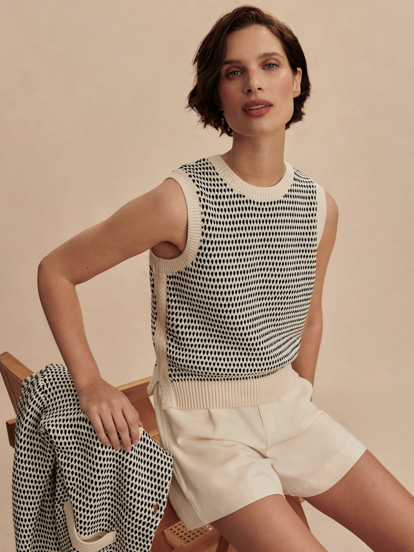 Knowles Textured Knit Vest