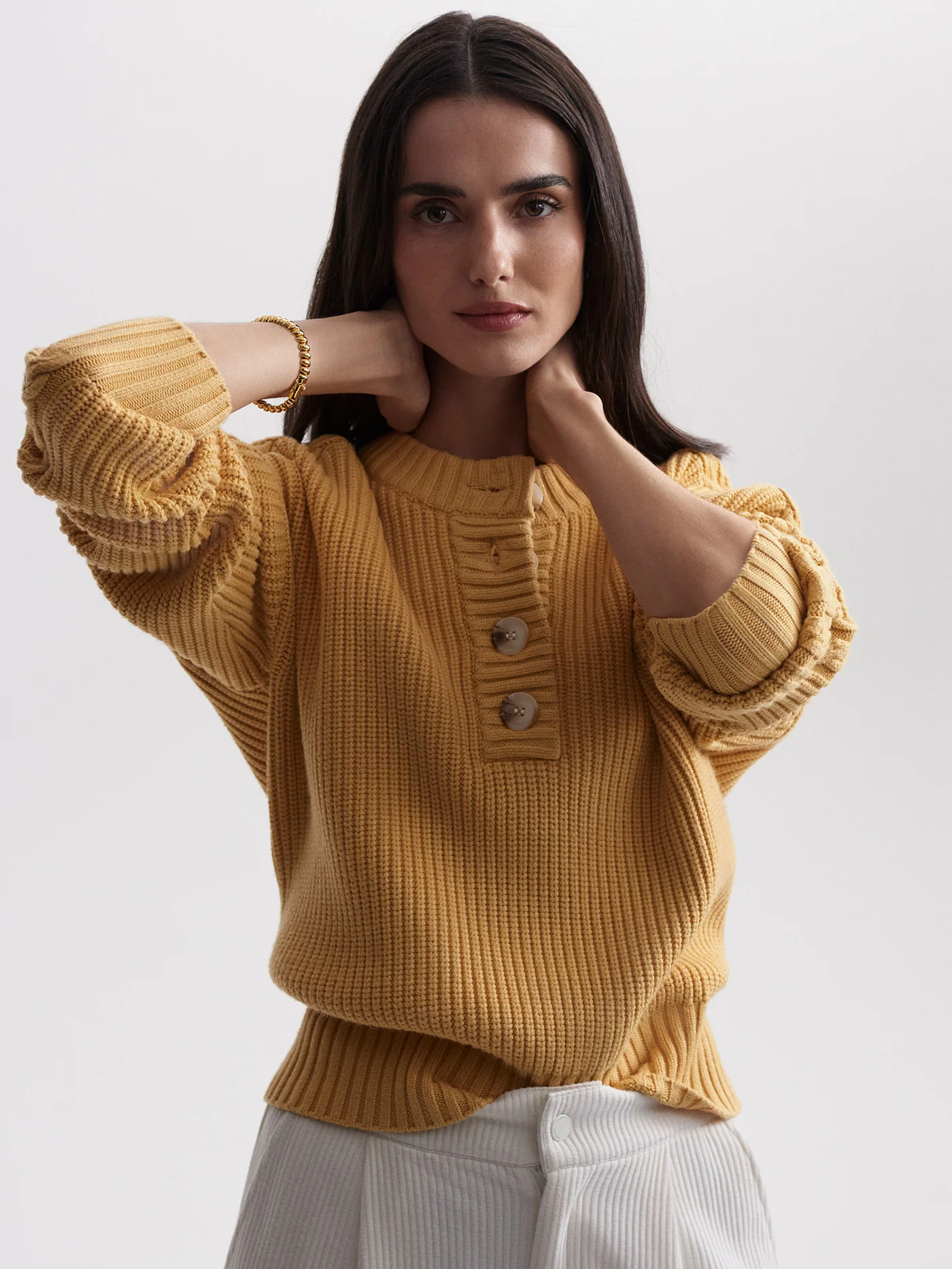 Vera Button Neck Sweater 3 Vera Button Neck Sweater