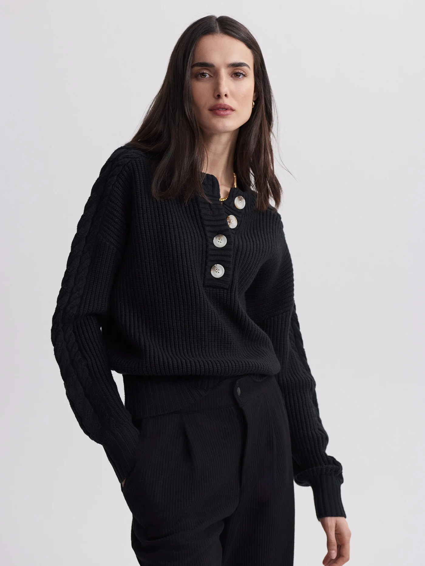 Vera Button Neck Sweater 7 Vera Button Neck Sweater