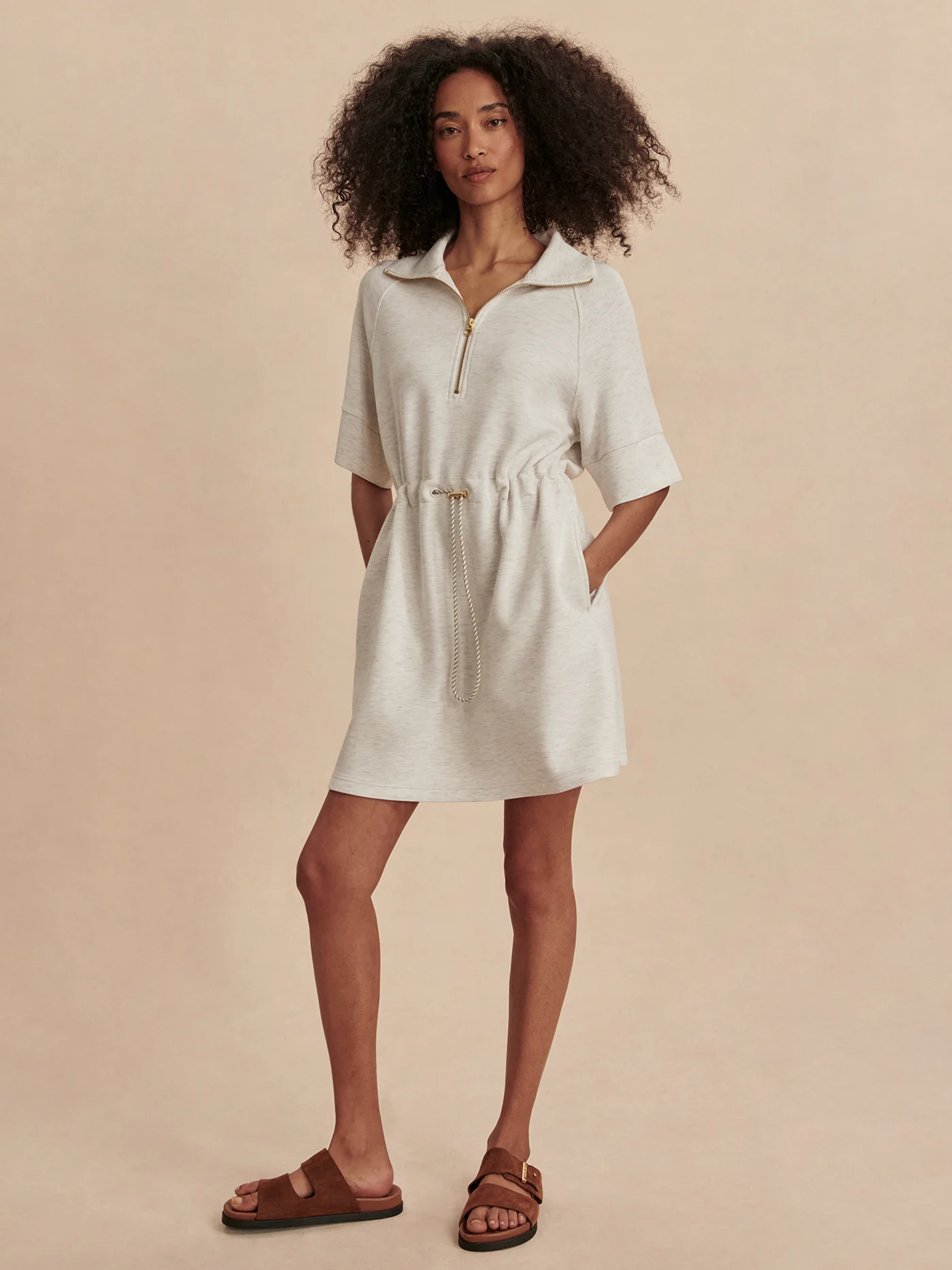 Paisley Half Zip Dress 4 Paisley Half Zip Dress