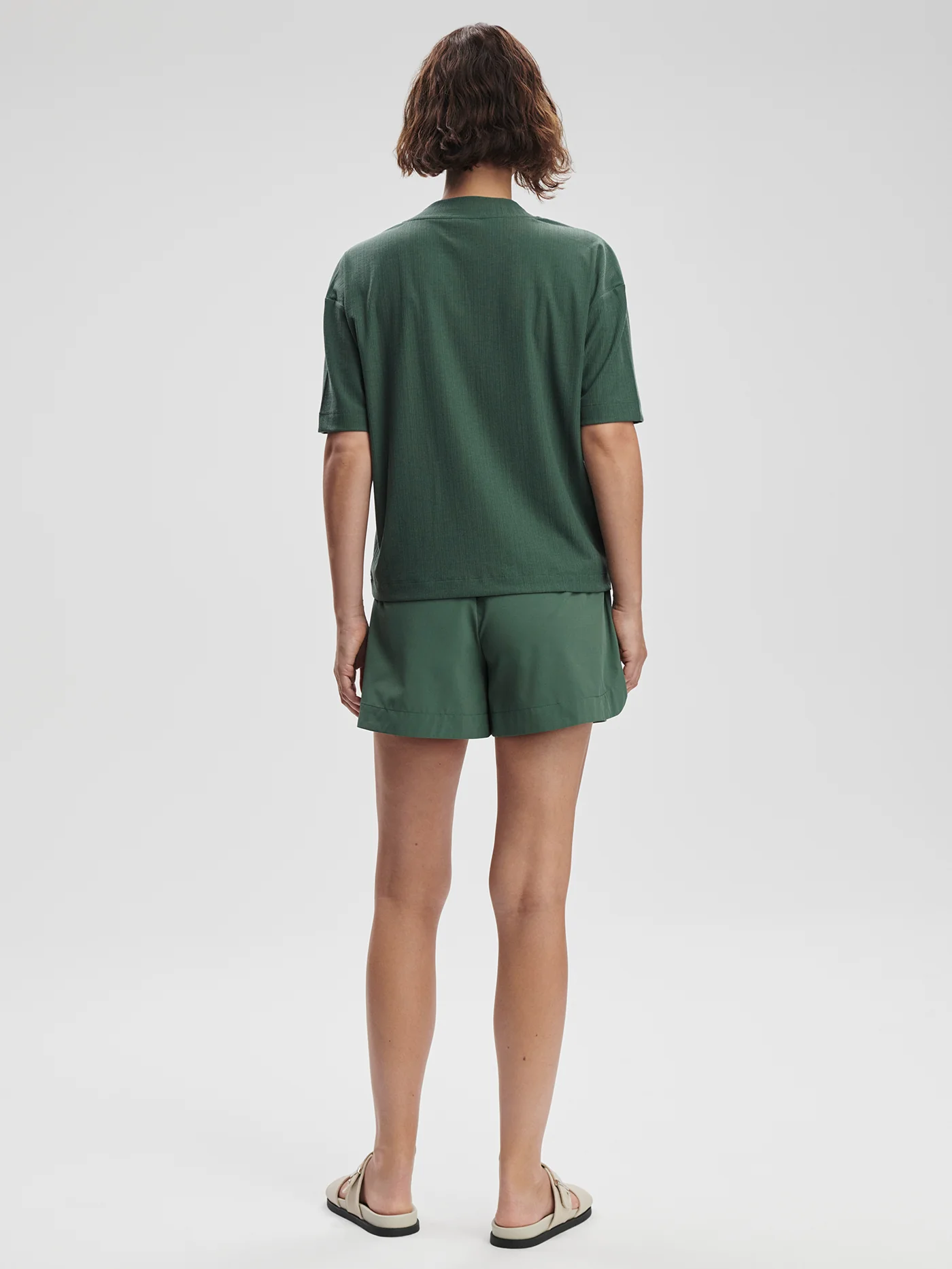 Kasey Mock Placket Rib Tee 18 Kasey Mock Placket Rib Tee