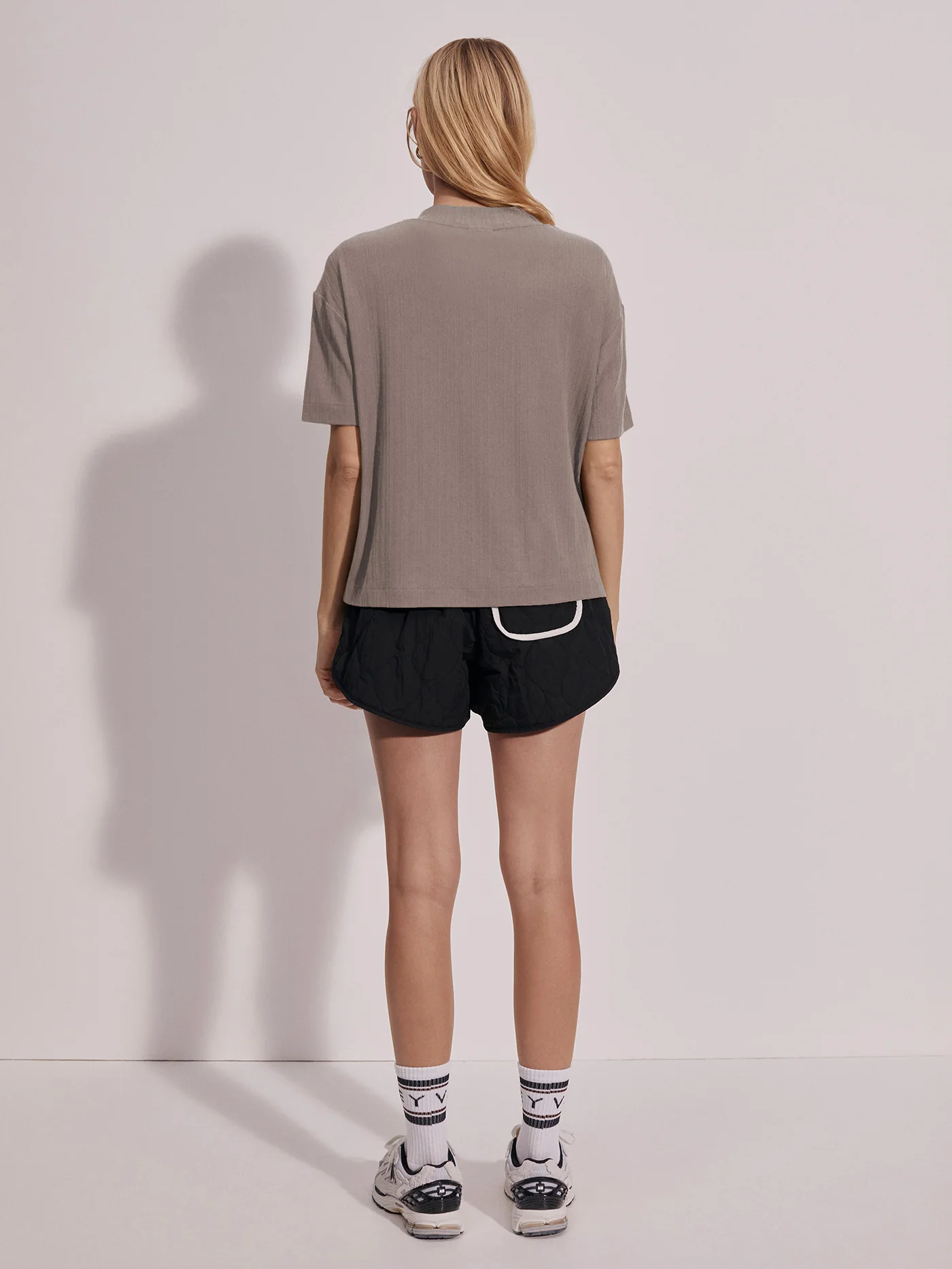 Kasey Mock Placket Rib Tee 3 Kasey Mock Placket Rib Tee