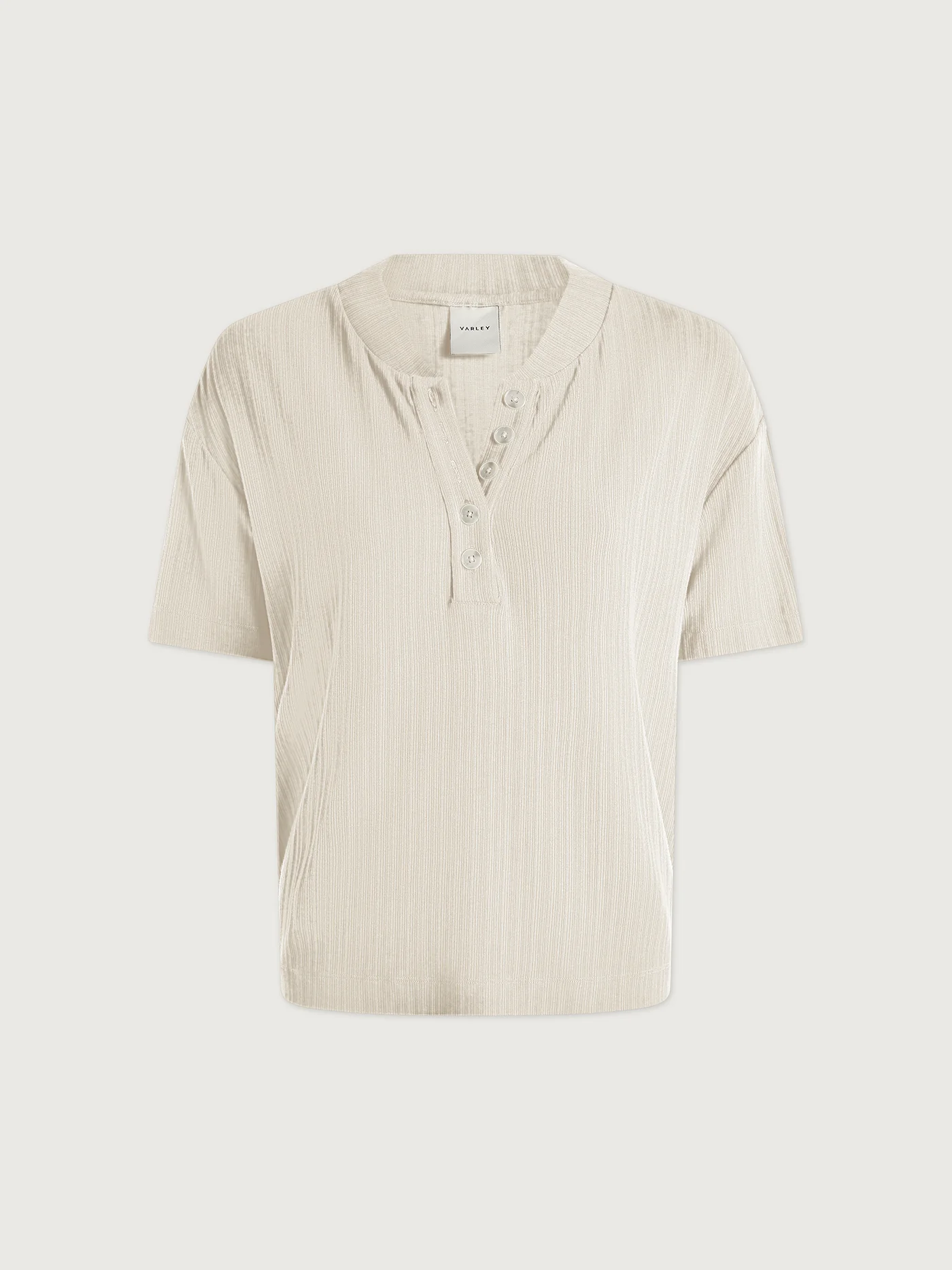 Kasey Mock Placket Rib Tee 8 Kasey Mock Placket Rib Tee