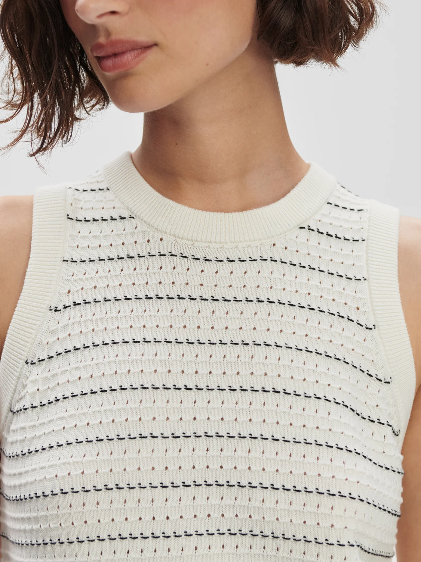 Mindy Contrast Stitch Knit Dress 10 Mindy Contrast Stitch Knit Dress