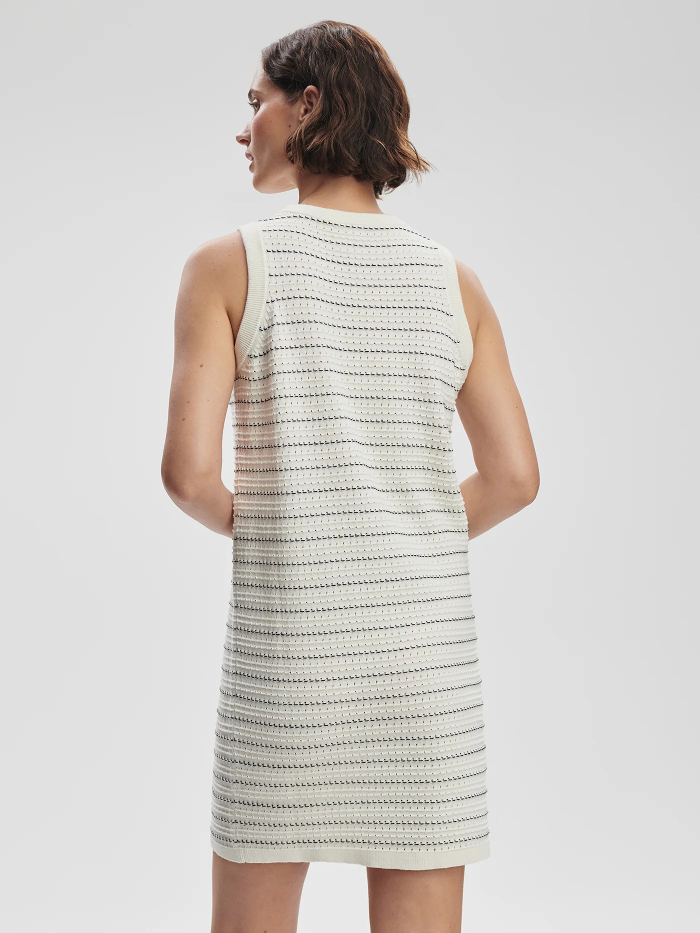 Mindy Contrast Stitch Knit Dress 11 Mindy Contrast Stitch Knit Dress
