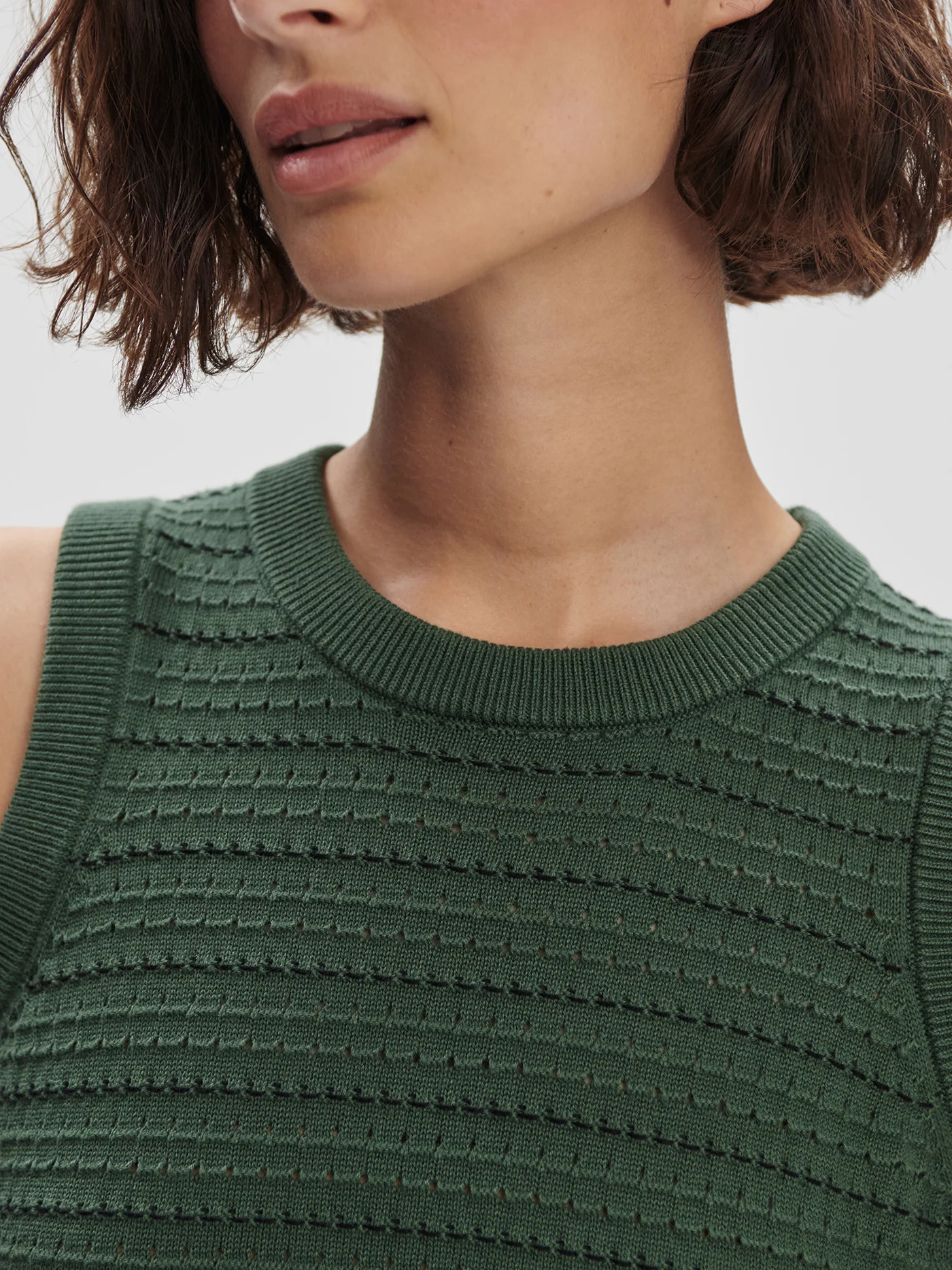 Mindy Contrast Stitch Knit Dress 4 Mindy Contrast Stitch Knit Dress