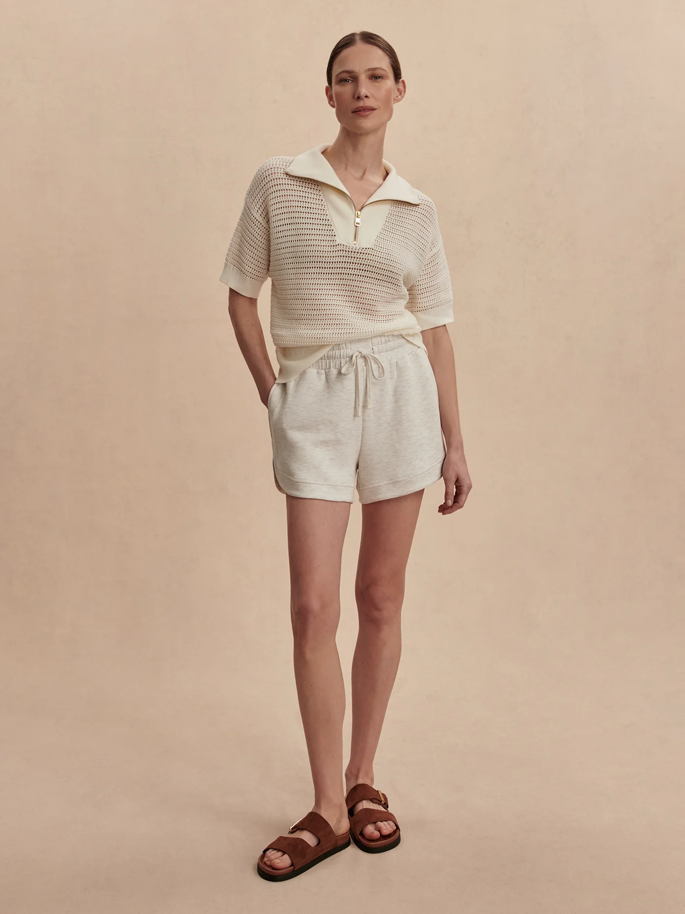 Nali Half Zip Knit Top 2 Nali Half Zip Knit Top