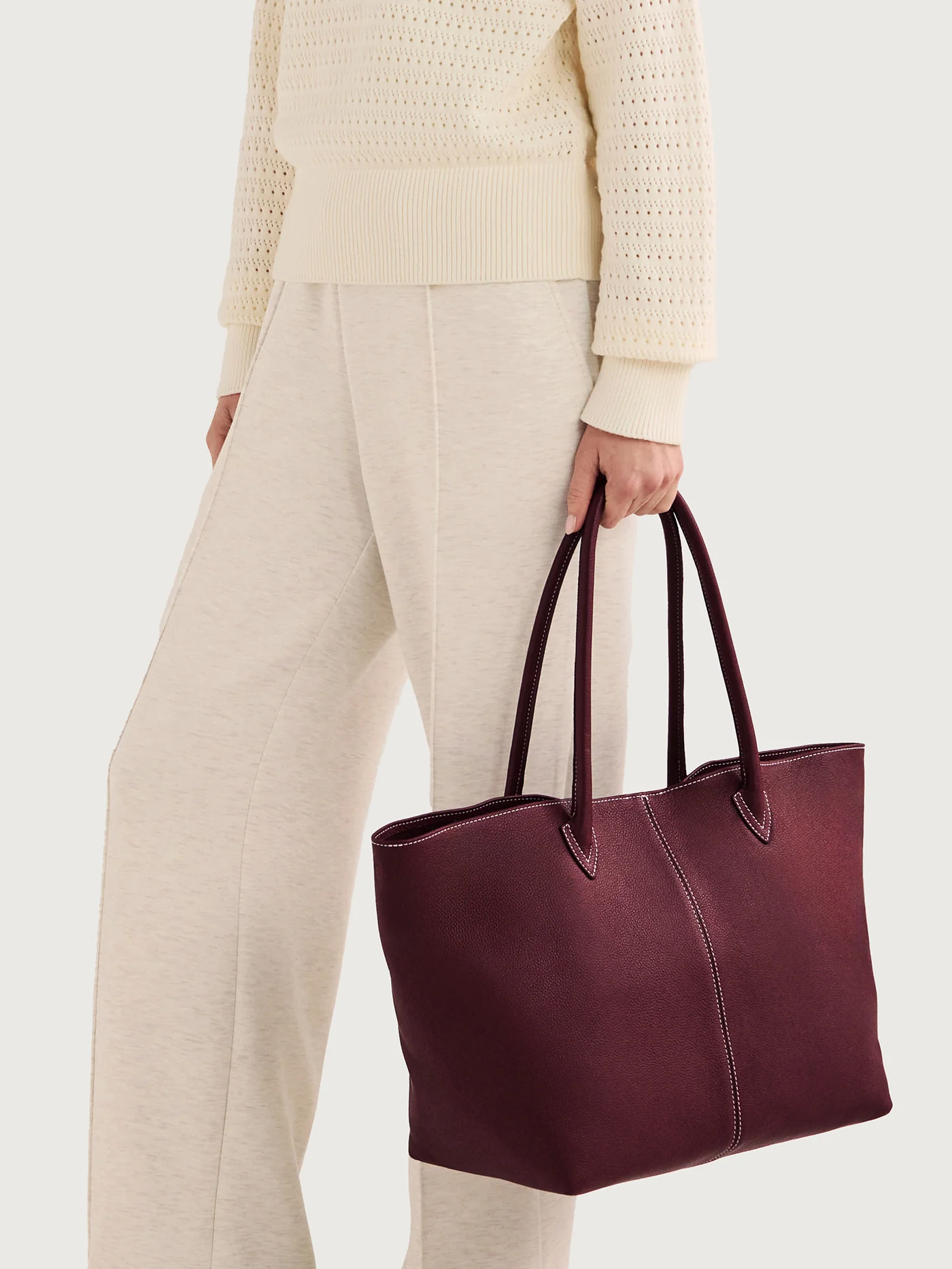 Loene Leather Tote Bag 7 Loene Leather Tote Bag