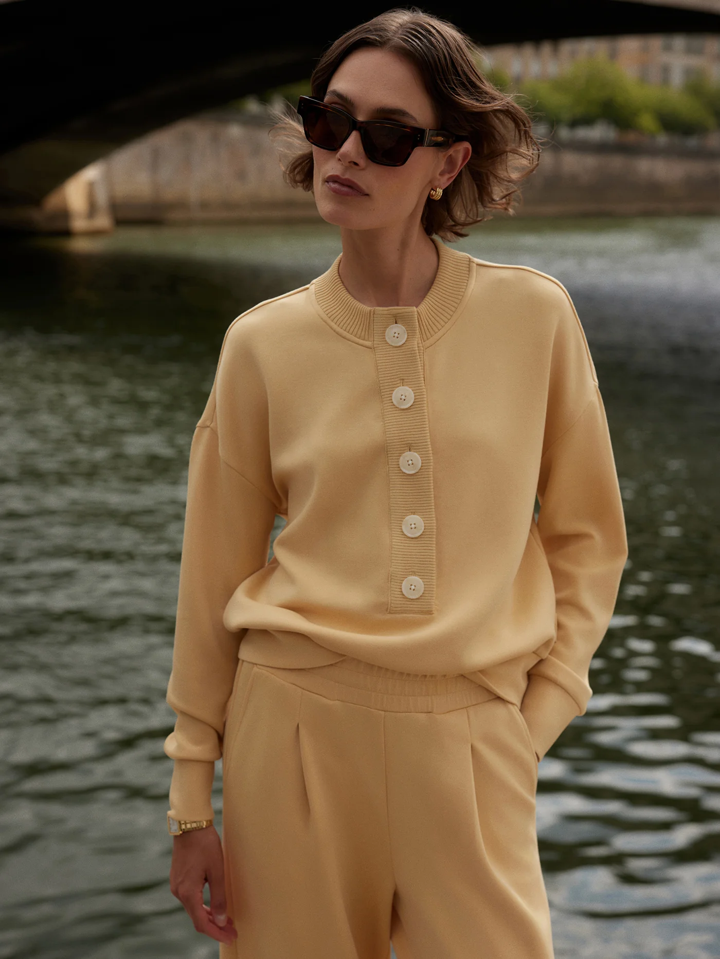 Reena Button Front Sweat 10 Reena Button Front Sweat