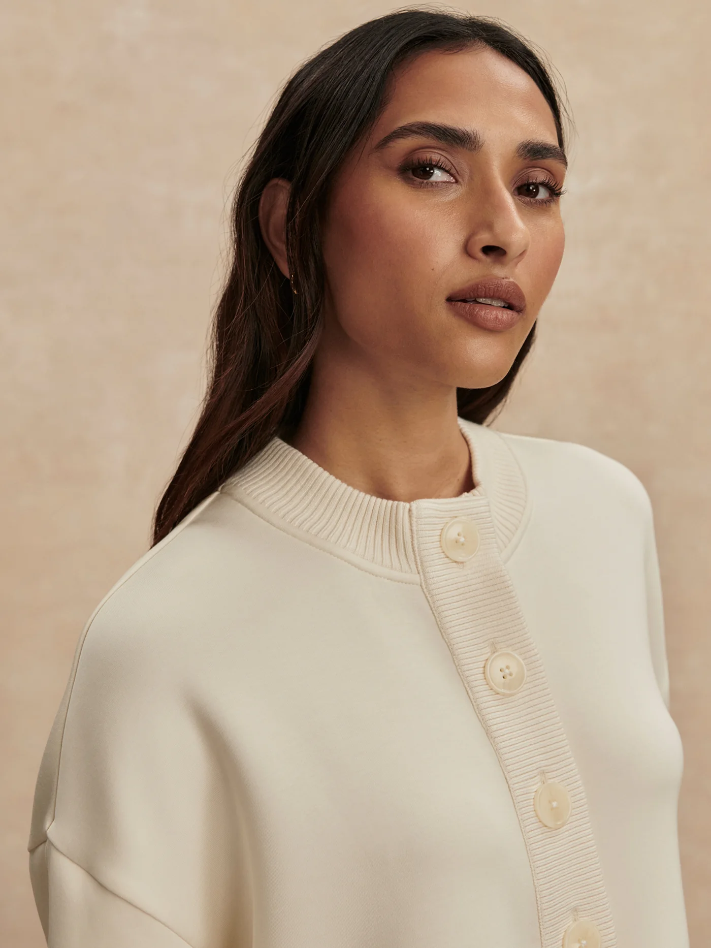 Reena Button Front Sweat 3 Reena Button Front Sweat
