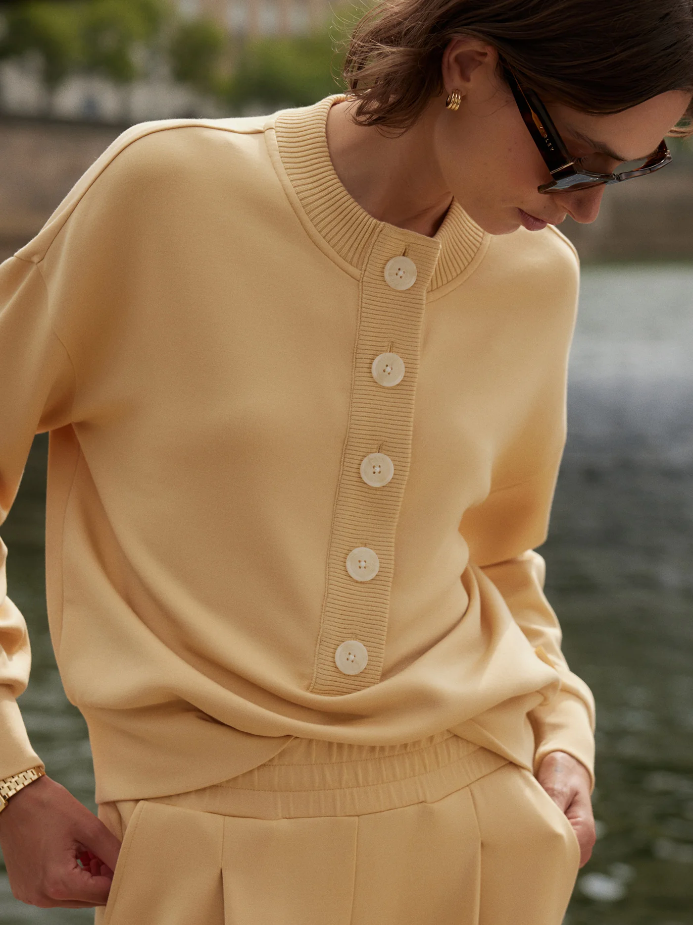 Reena Button Front Sweat 7 Reena Button Front Sweat