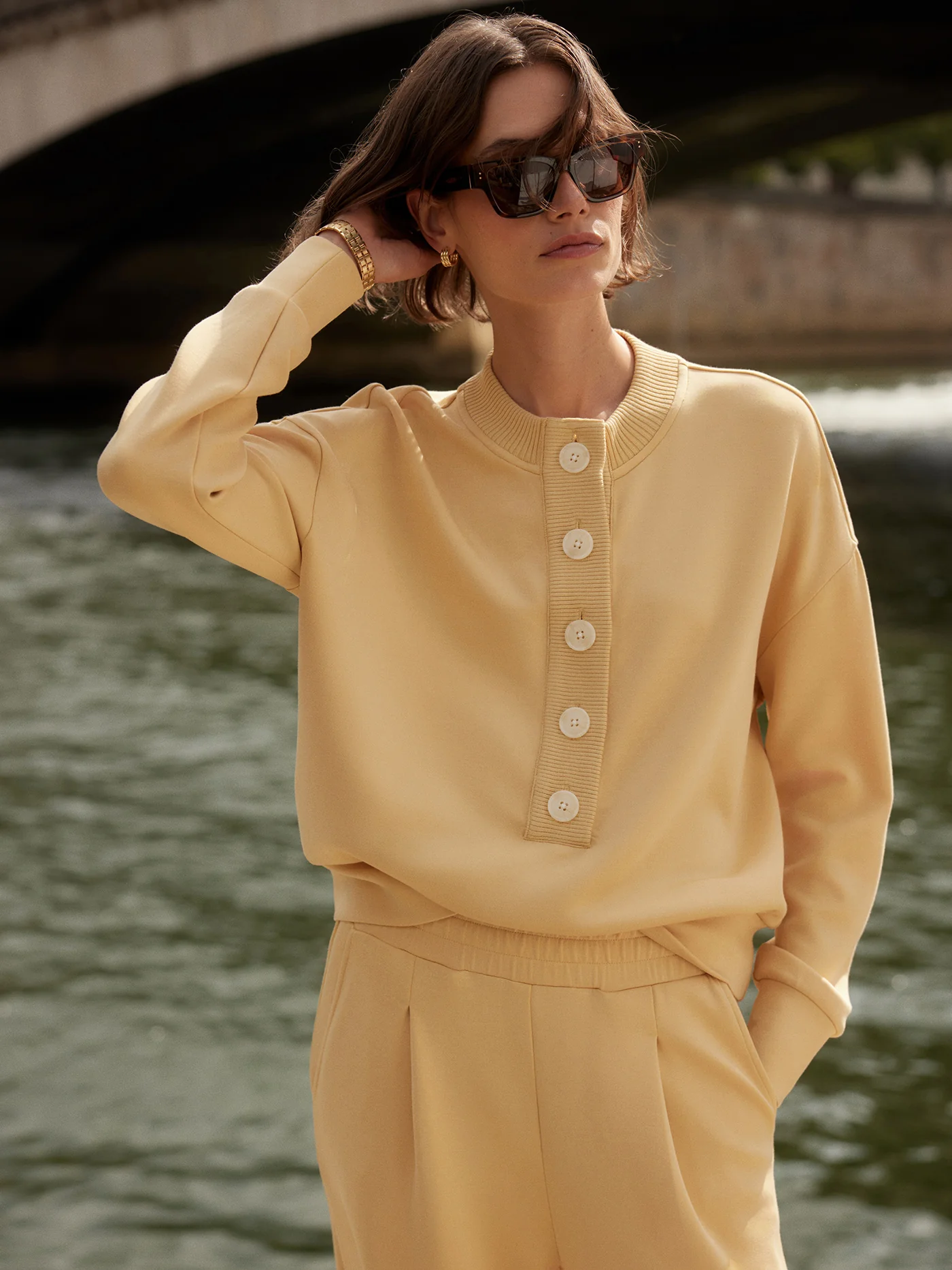 Reena Button Front Sweat 8 Reena Button Front Sweat