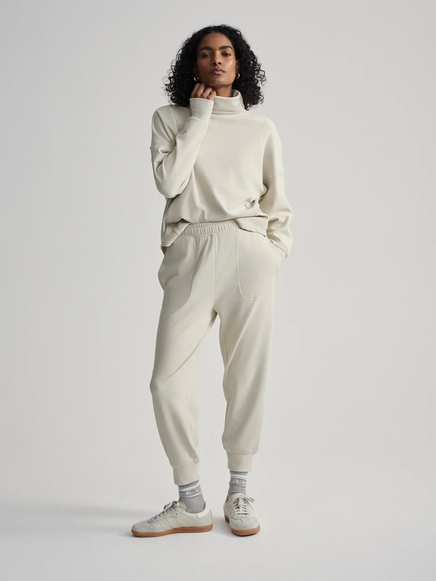 Brushed Rib Slim Cuff Pant 25