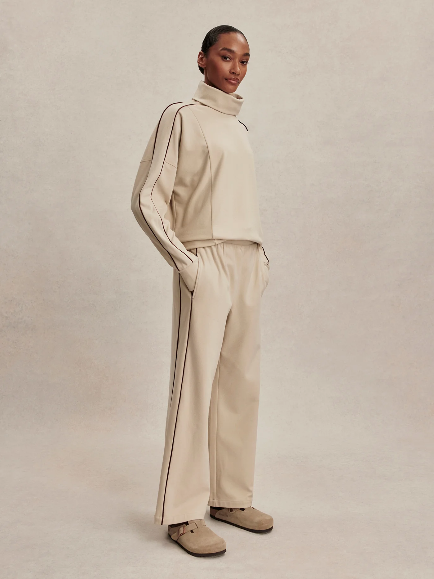 Brushed Rib Wide Leg Pant 30 5 Brushed Rib Wide Leg Pant 30