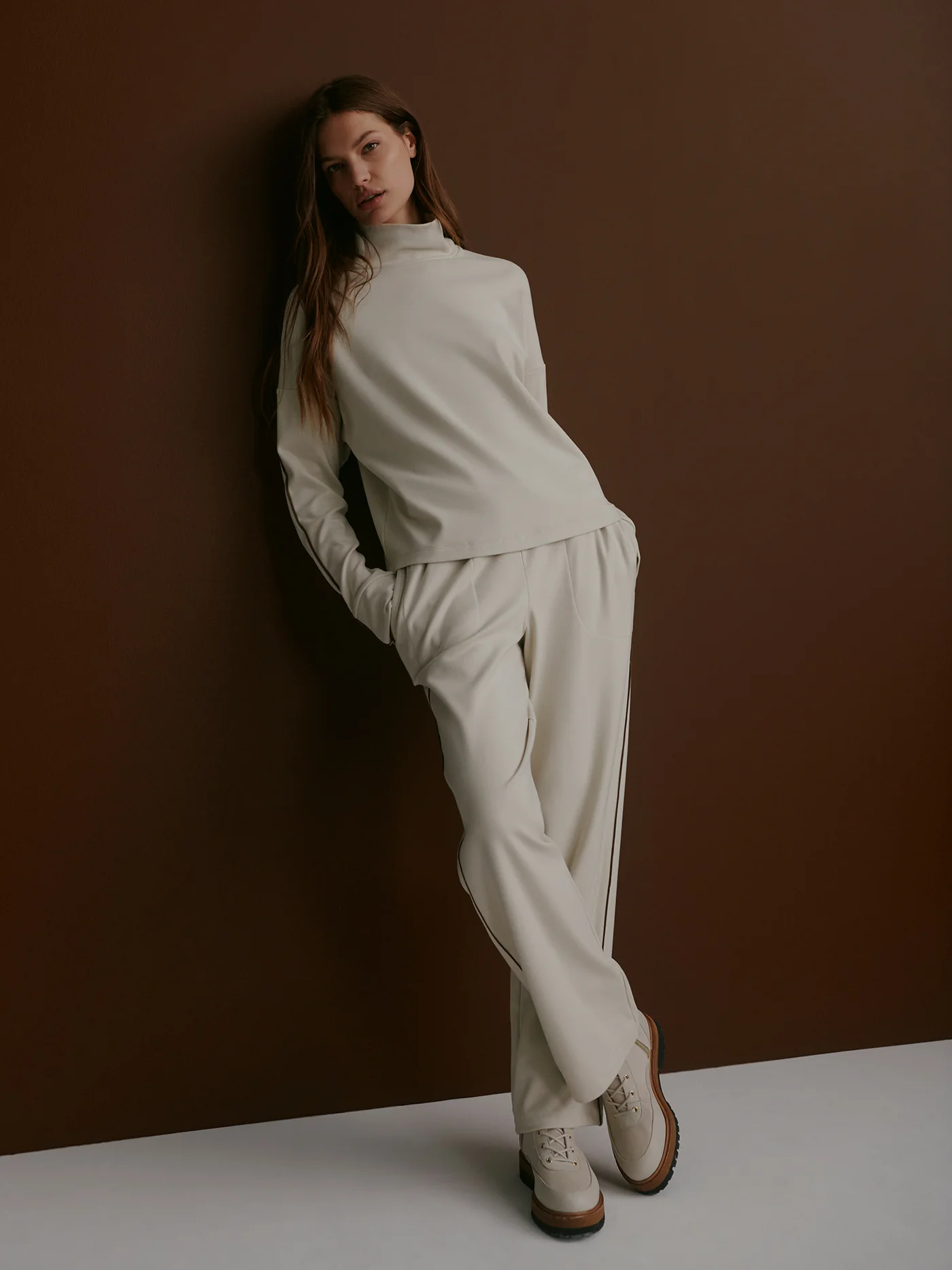 Brushed Rib Straight-Leg Pant 28 8 Brushed Rib Straight-Leg Pant 28