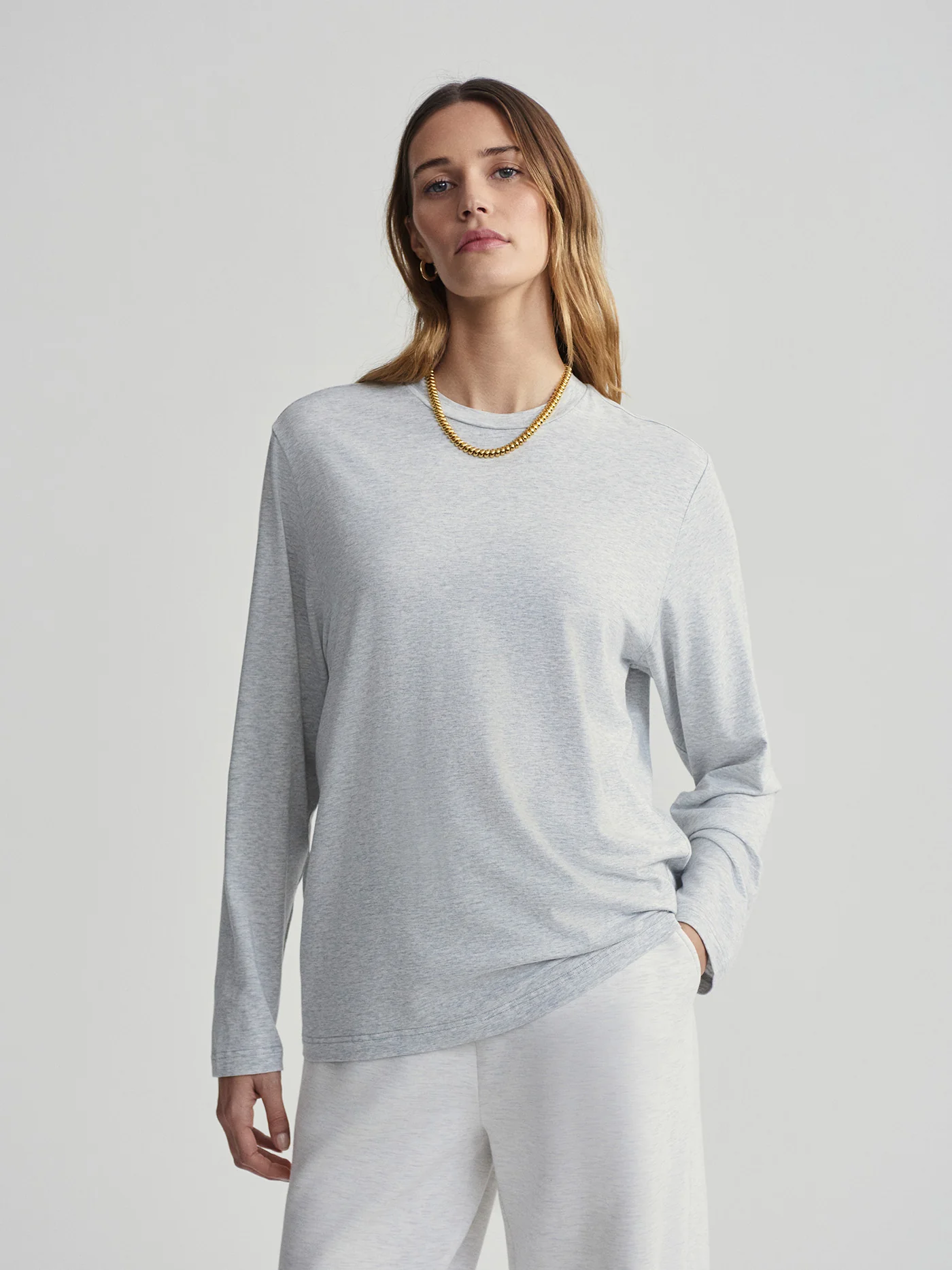 Leah Long Sleeve Boyfriend Tee