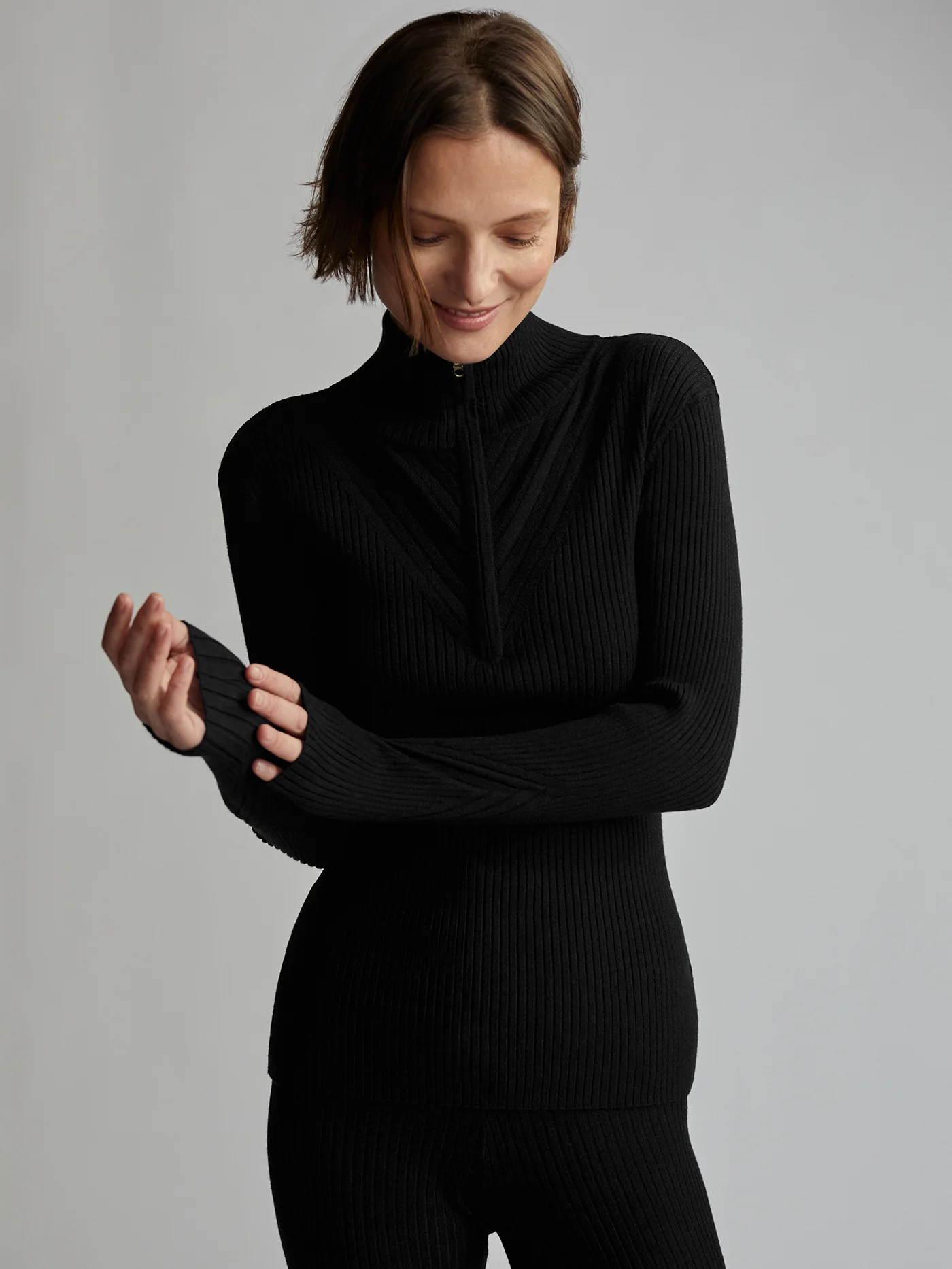 Demi Half Zip Knit