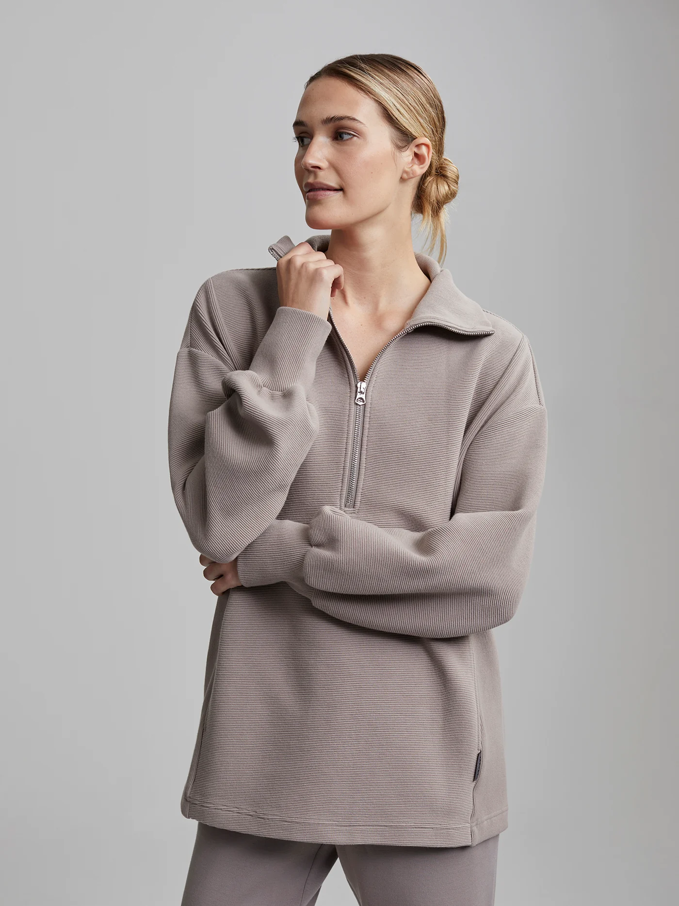 Fulham Longline Half-Zip Sweat