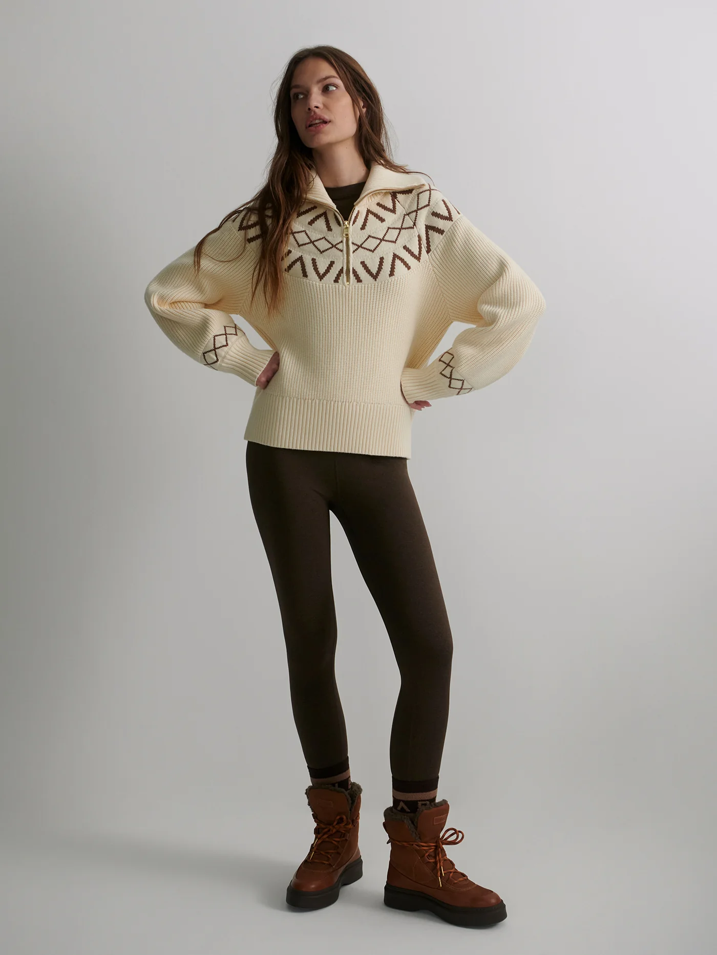 Sigrid Fairisle Half-Zip Knit 10 Sigrid Fairisle Half-Zip Knit
