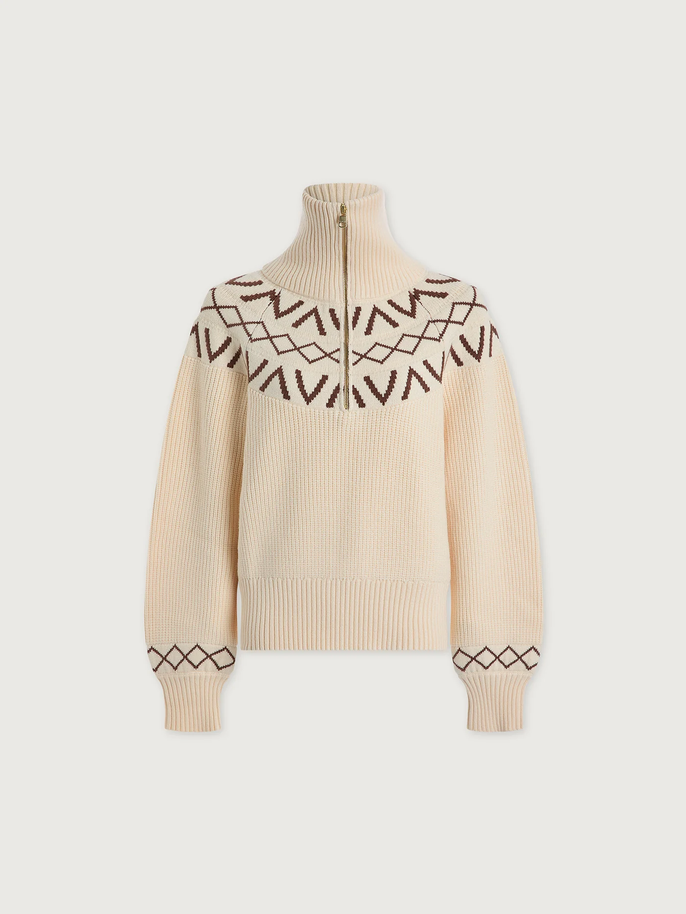 Sigrid Fairisle Half-Zip Knit 12 Sigrid Fairisle Half-Zip Knit