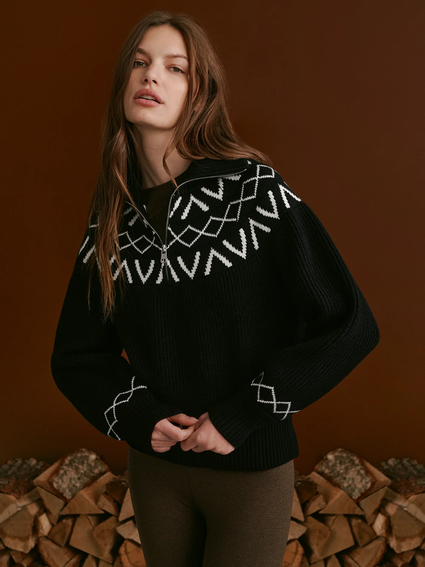 Sigrid Fairisle Half-Zip Knit 13 Sigrid Fairisle Half-Zip Knit