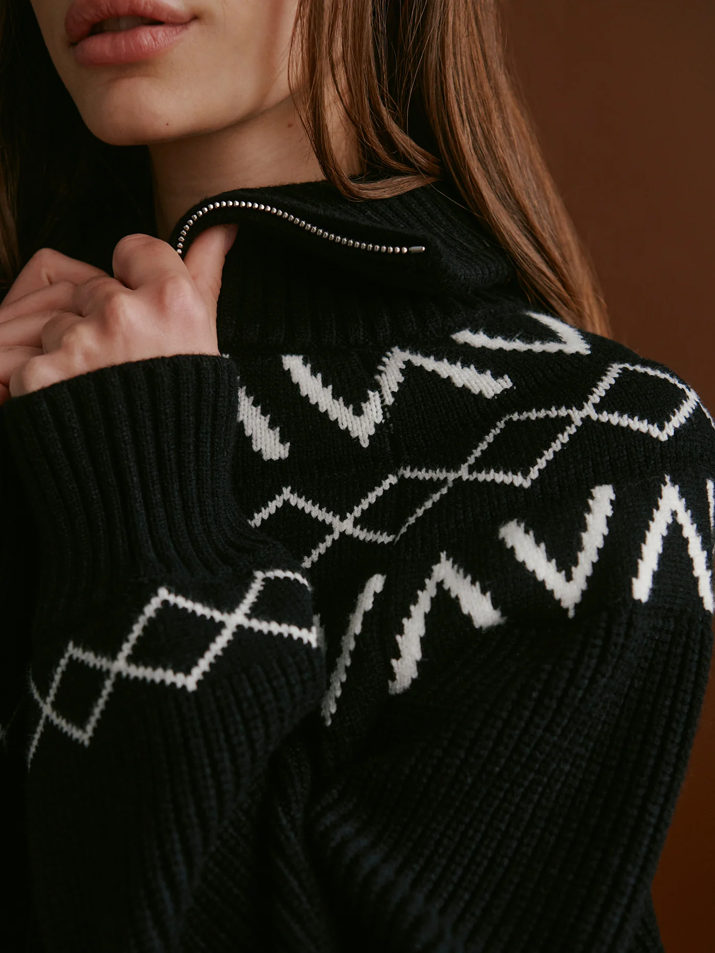 Sigrid Fairisle Half-Zip Knit 14 Sigrid Fairisle Half-Zip Knit