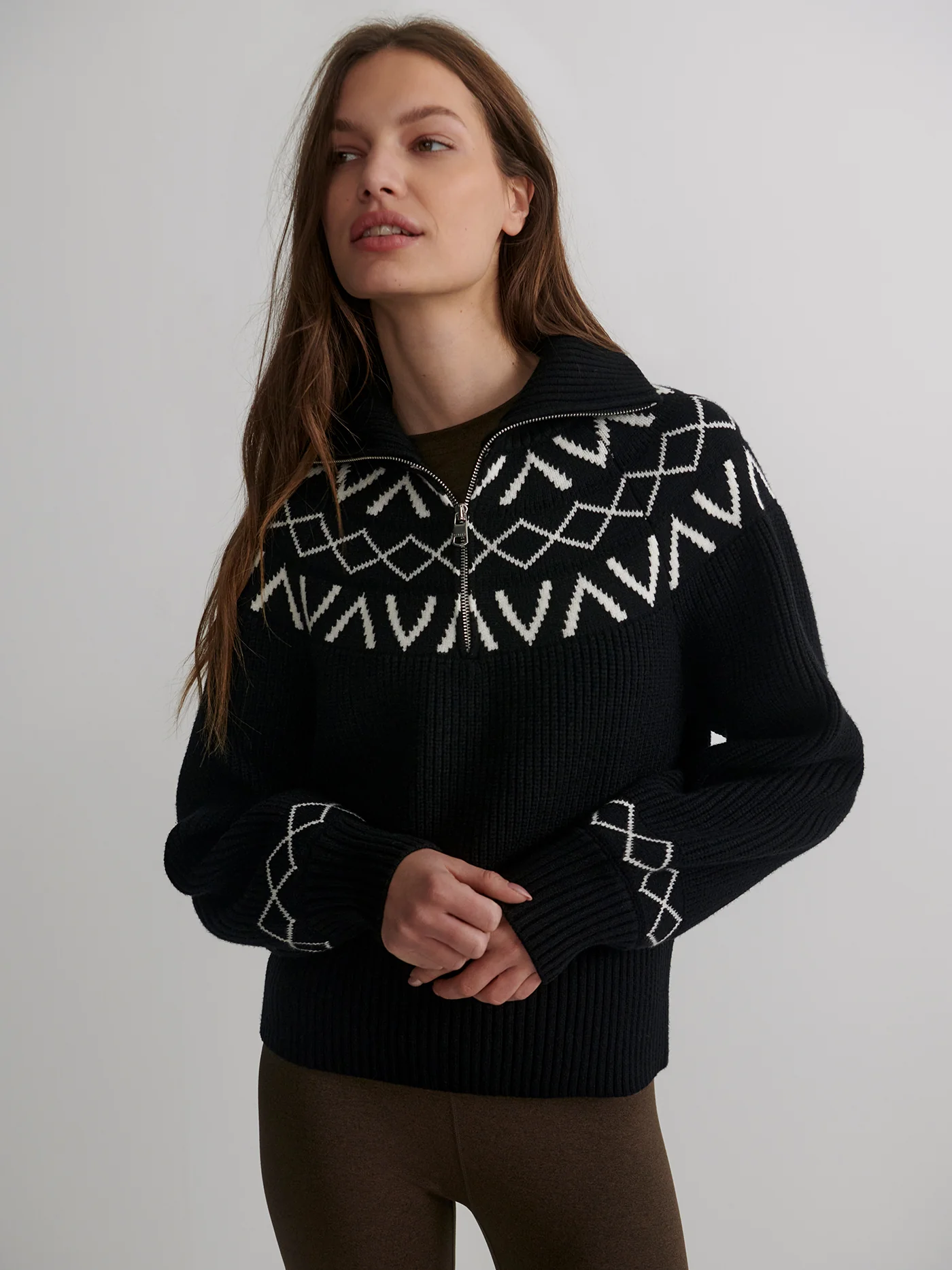 Sigrid Fairisle Half-Zip Knit 16 Sigrid Fairisle Half-Zip Knit