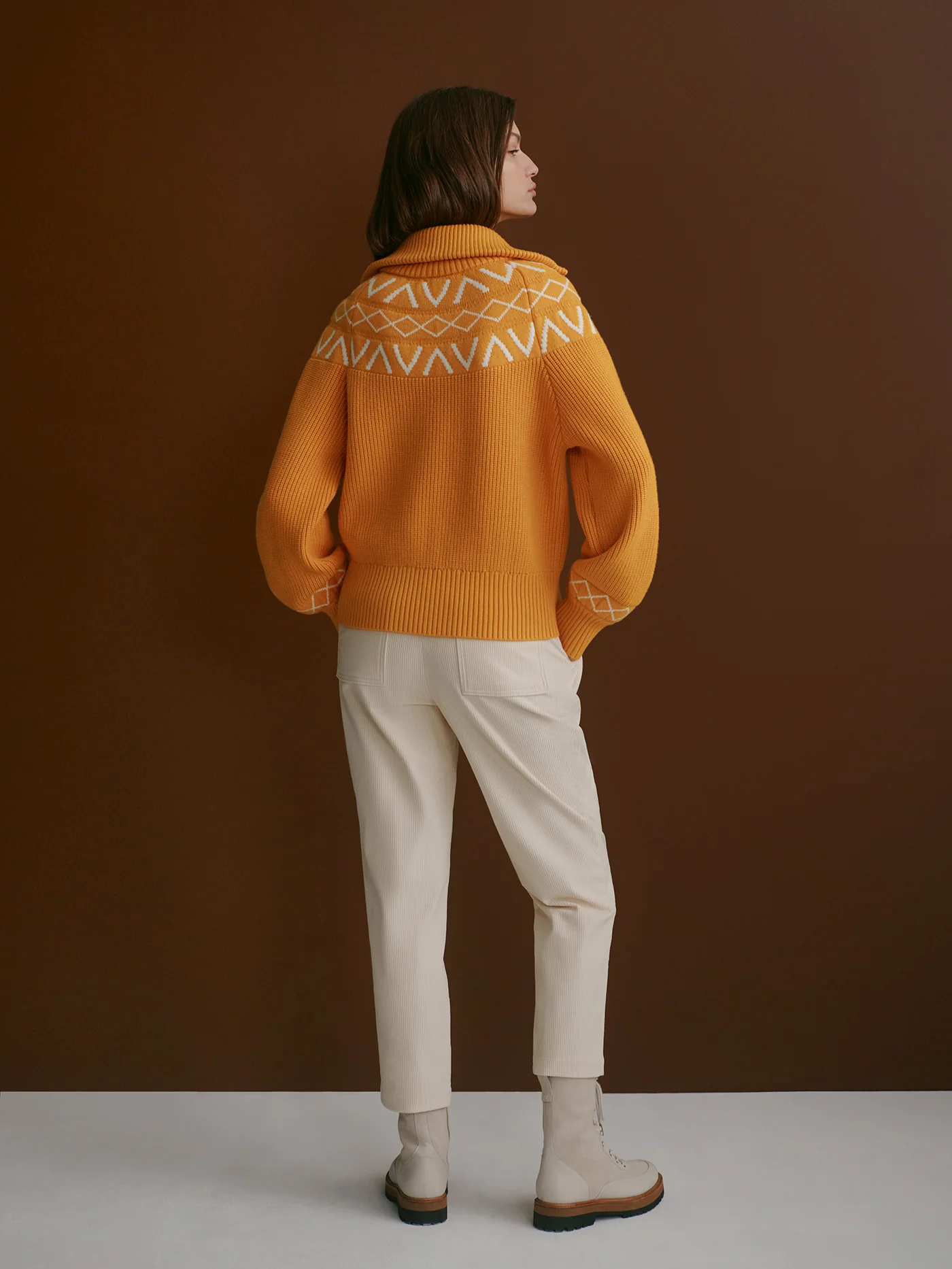 Sigrid Fairisle Half-Zip Knit 5 Sigrid Fairisle Half-Zip Knit