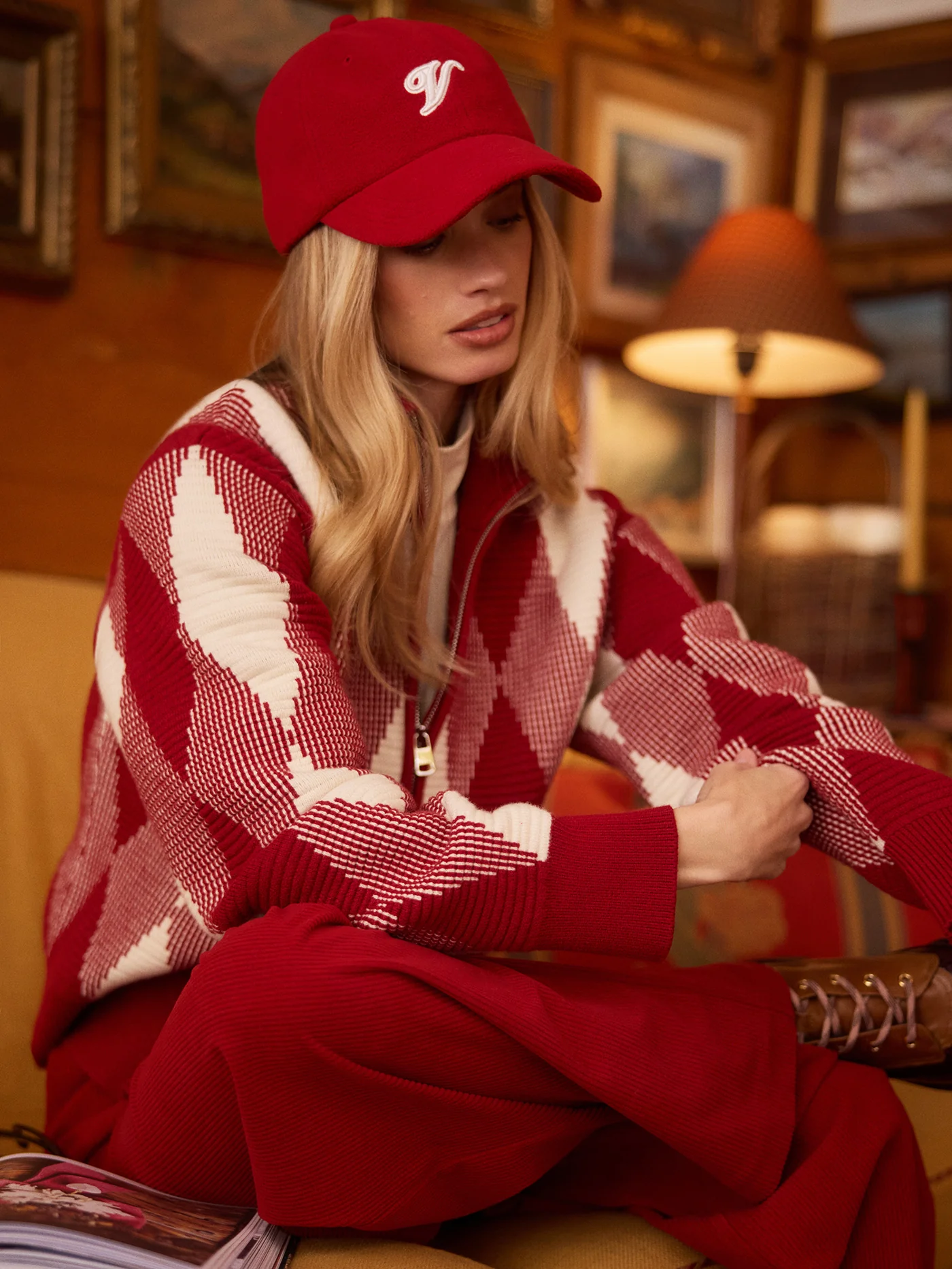 Karina Jacquard Knit Jacket