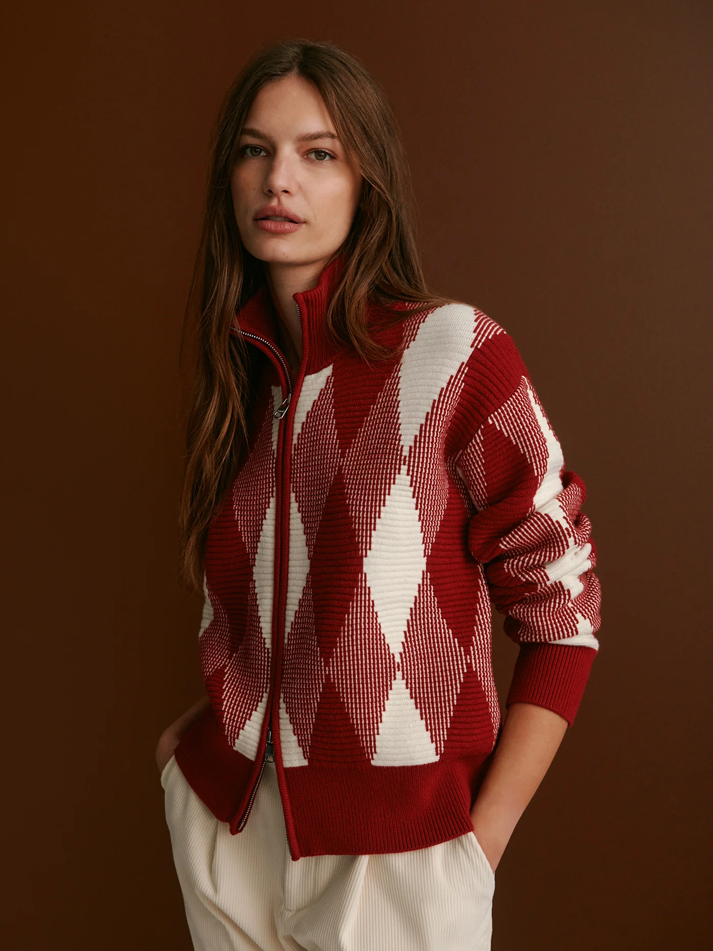 Karina Jacquard Knit Jacket 3 Karina Jacquard Knit Jacket