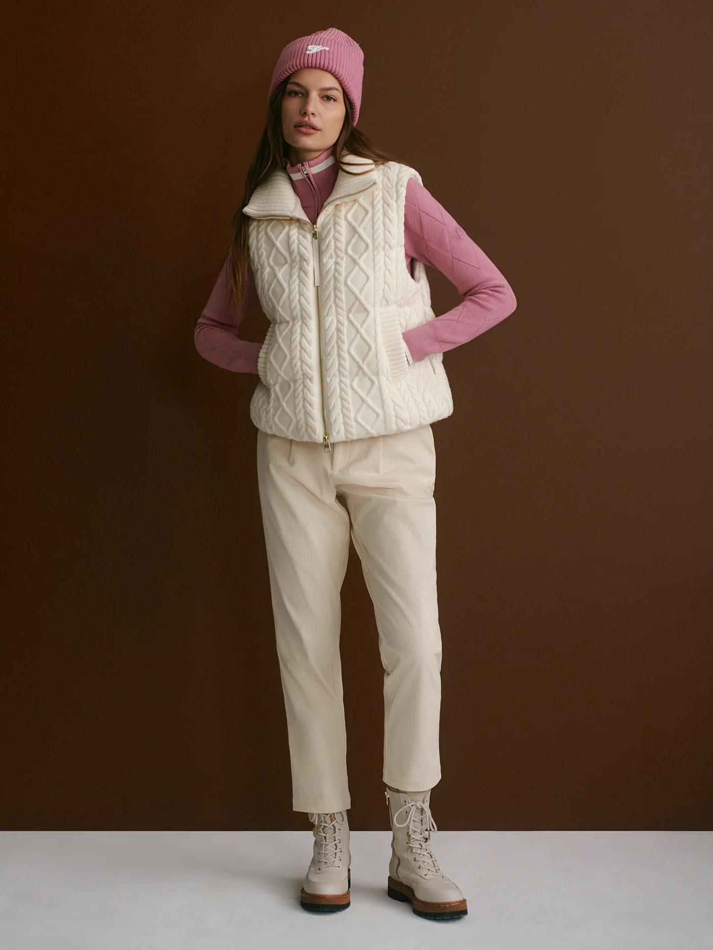 Irina Cable-Knit Gilet 2 Irina Cable-Knit Gilet
