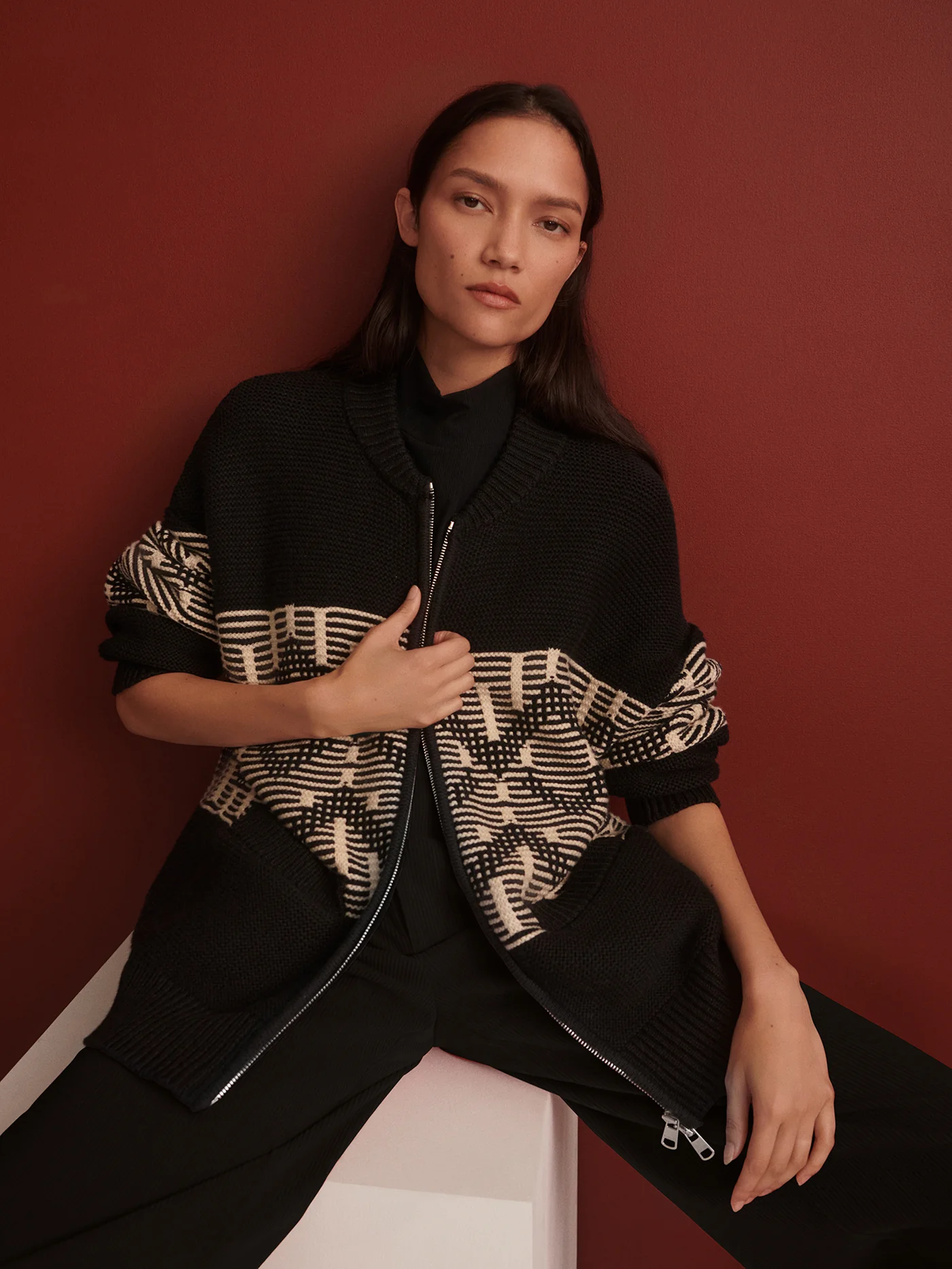 Linnea Fairisle Knit Jacket