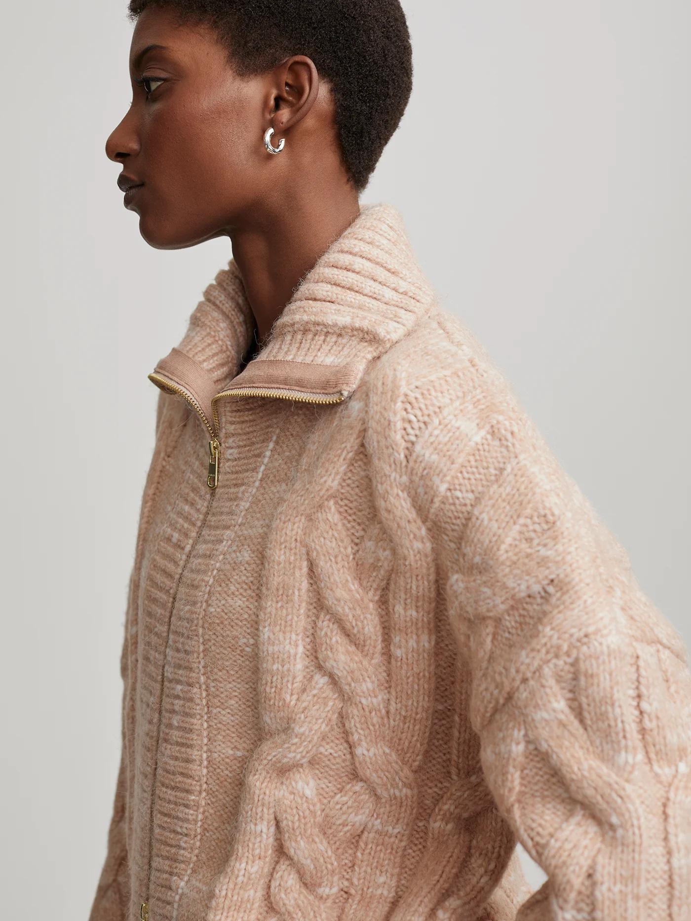 Aida Cable Knit Zip-Through Jacket 3 Aida Cable Knit Zip-Through Jacket