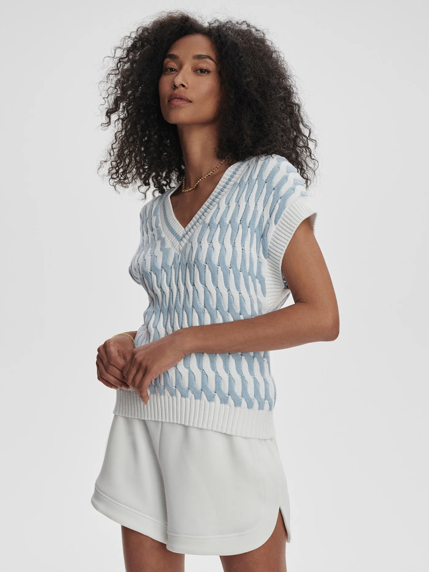 Alfie Cable Knit Vest