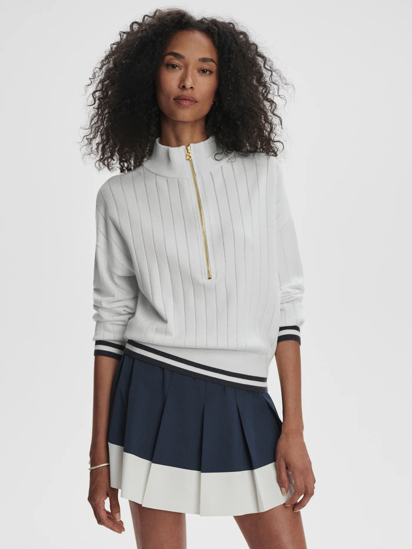 Aliyah Half Zip Knit