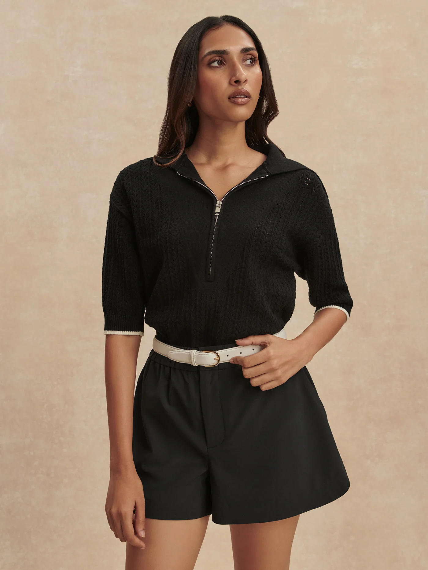 Arney Half Zip Knit Polo 7 Arney Half Zip Knit Polo