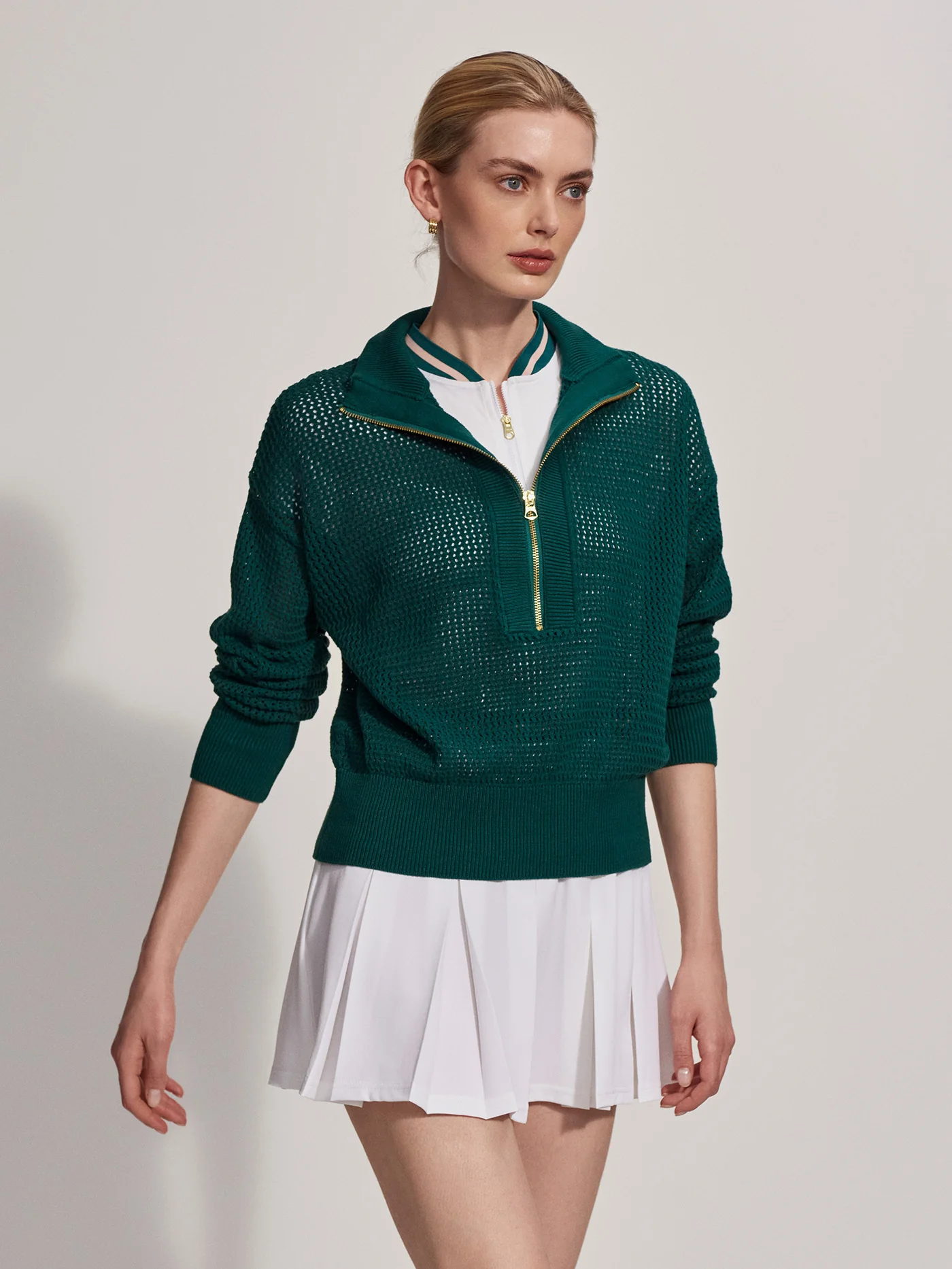 Aurora Half Zip Knit