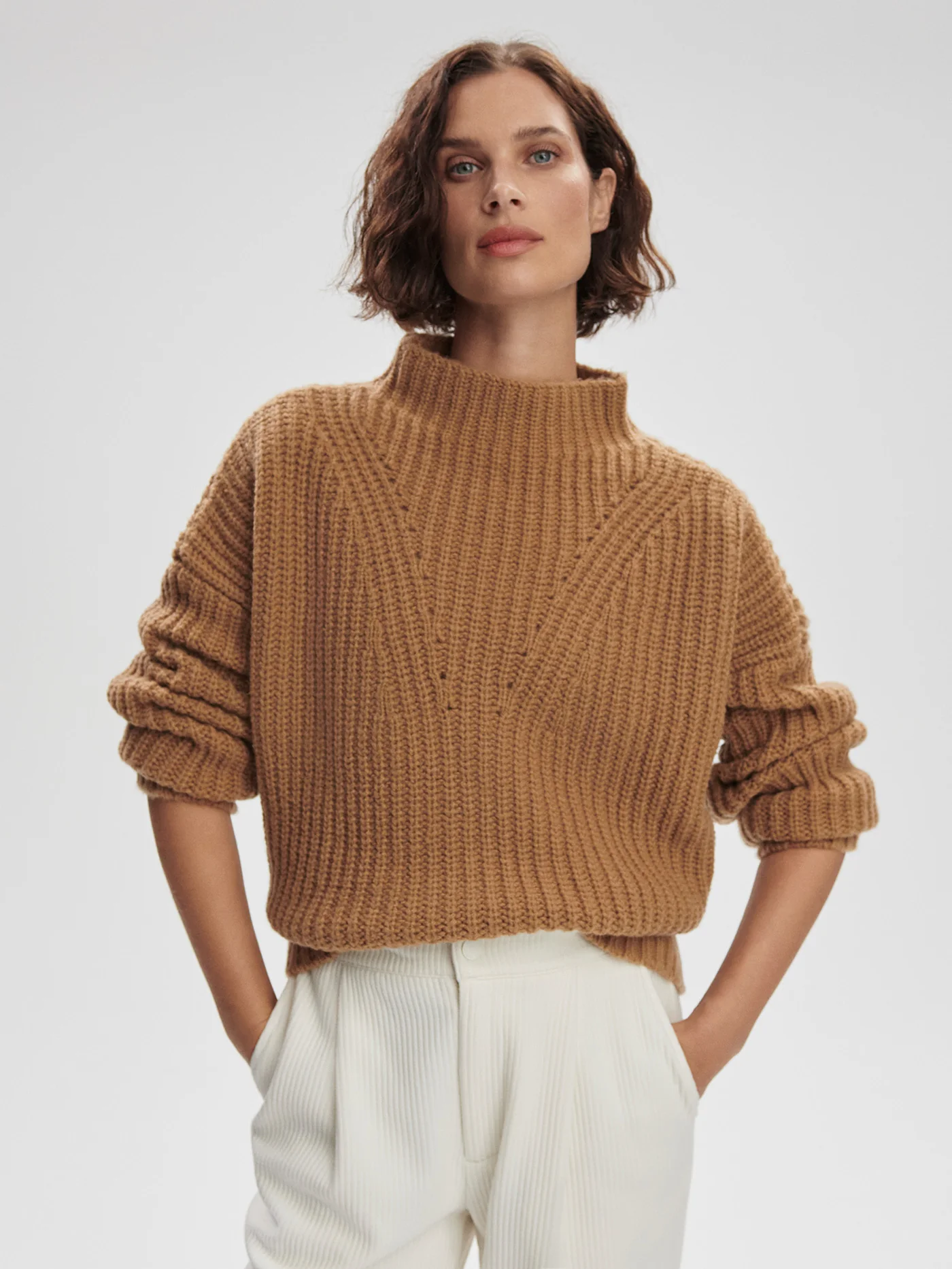 Blossom Mock Neck Knit Sweater 2 Blossom Mock Neck Knit Sweater