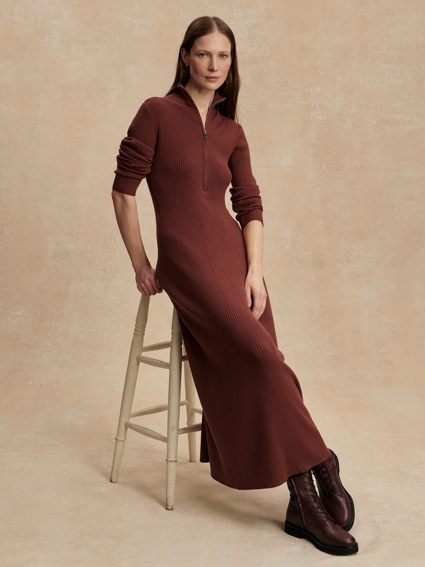 Burnet Zip Knit Maxi Dress 4 Burnet Zip Knit Maxi Dress