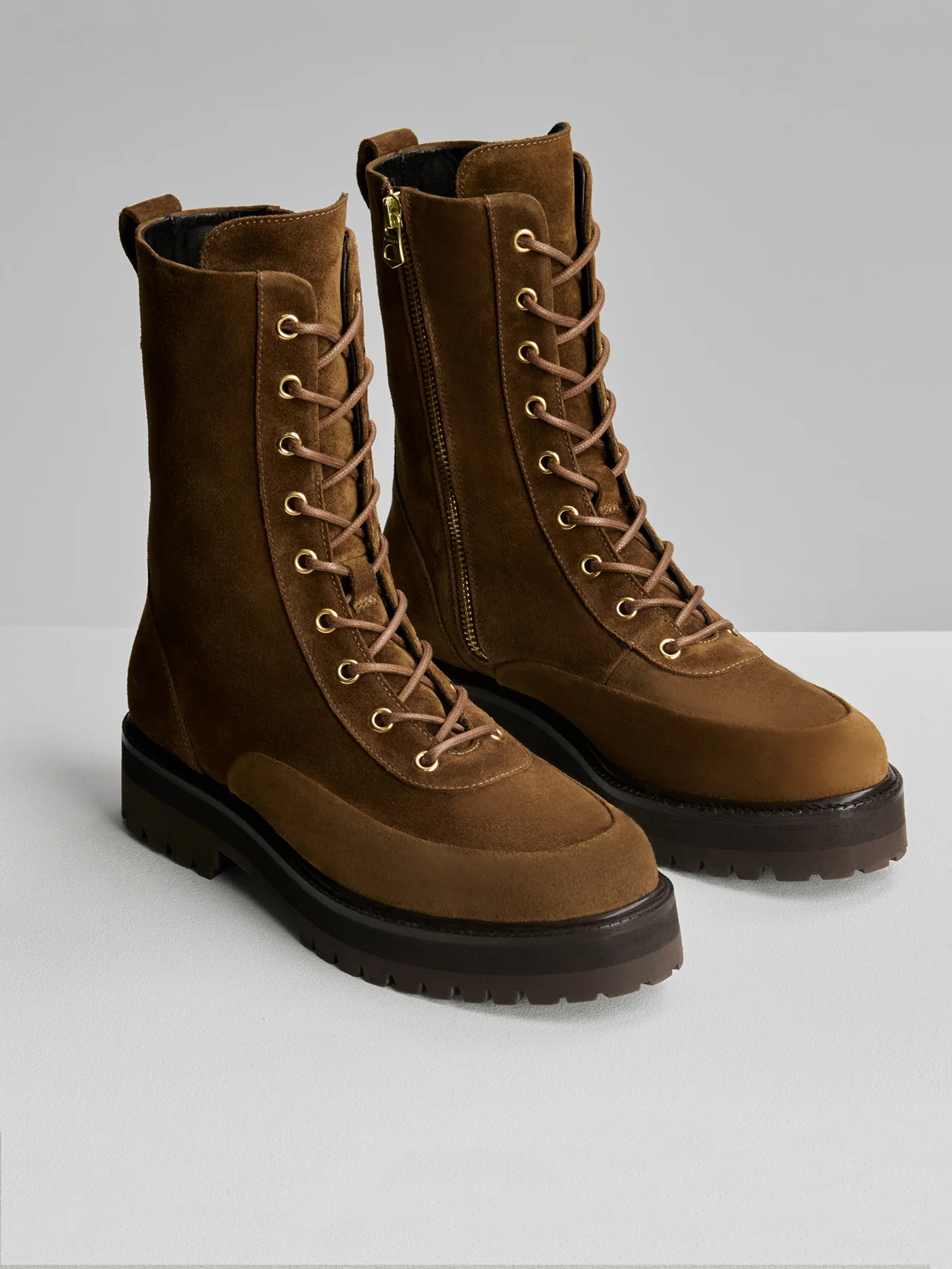 Calsen Lug Sole Suede Boot 2 Calsen Lug Sole Suede Boot