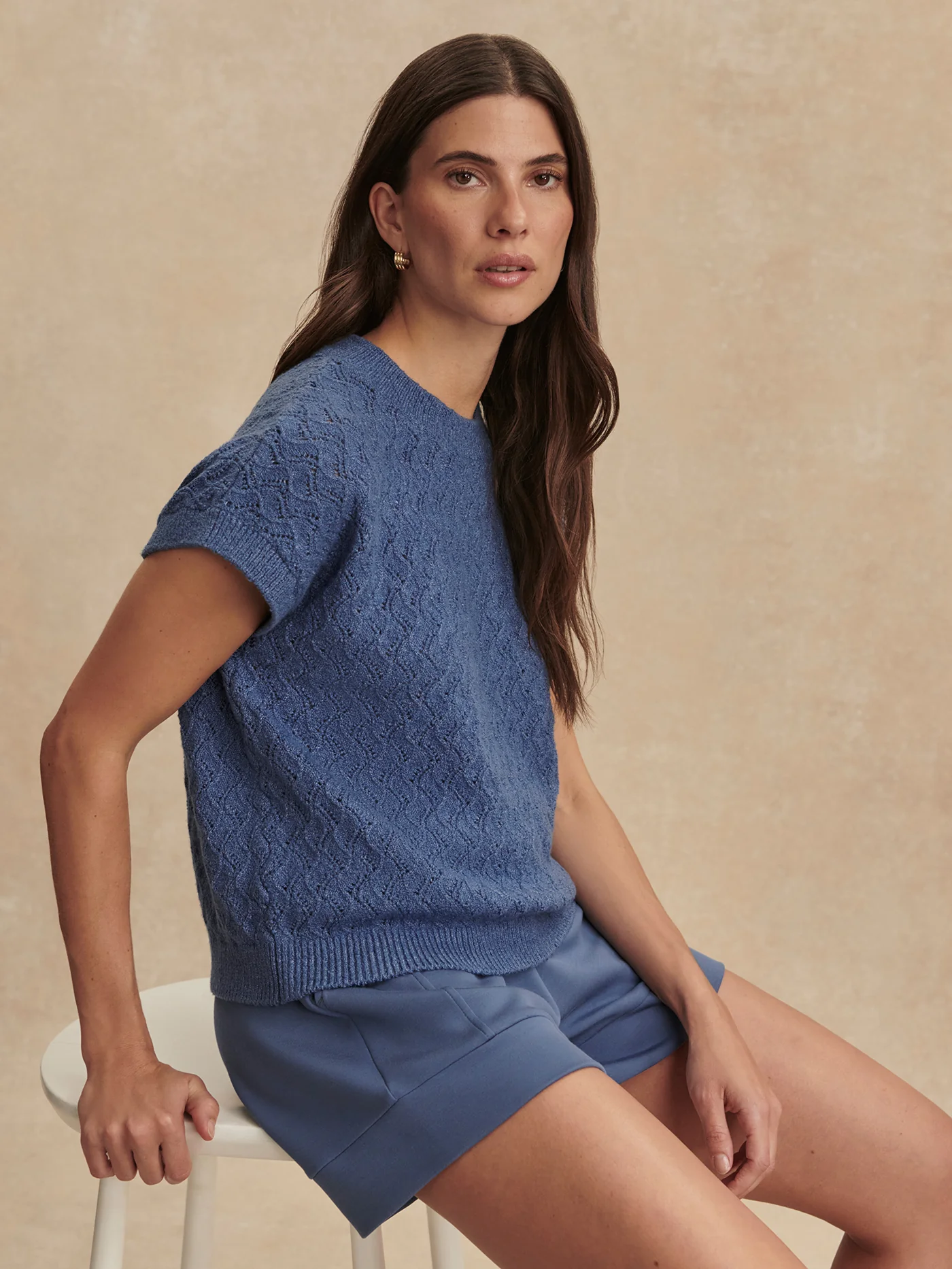 Manae Pointelle Knit Top 4 Manae Pointelle Knit Top