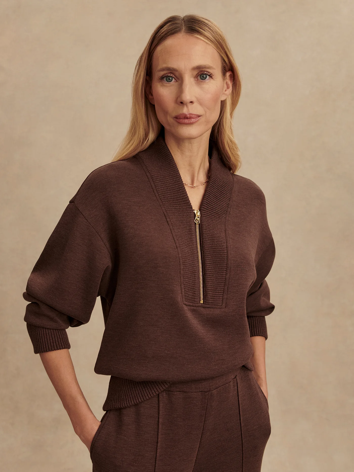 Sally Half Zip Sweat 2 Sally Half Zip Sweat