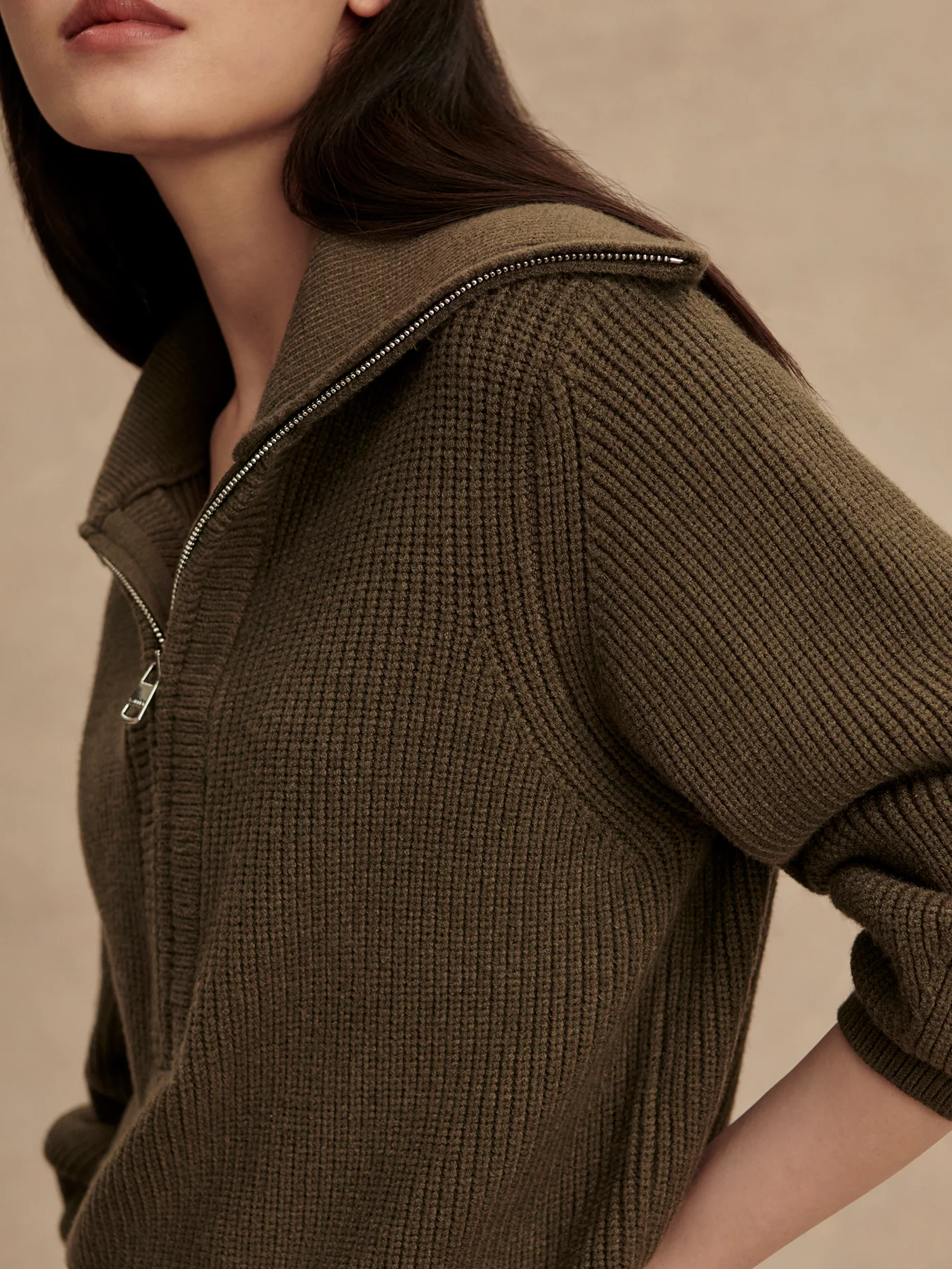 Maura Half Zip Rib Knit 10 Maura Half Zip Rib Knit