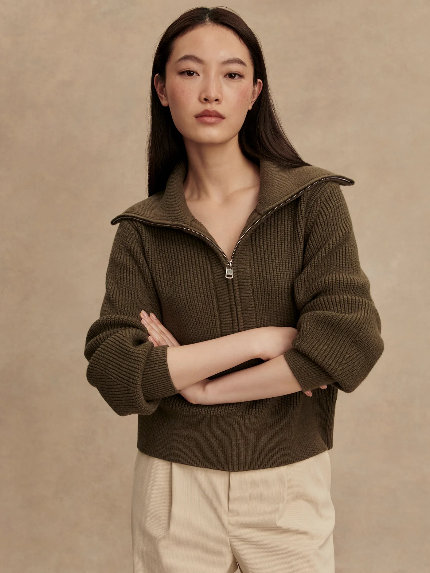 Maura Half Zip Rib Knit 11 Maura Half Zip Rib Knit