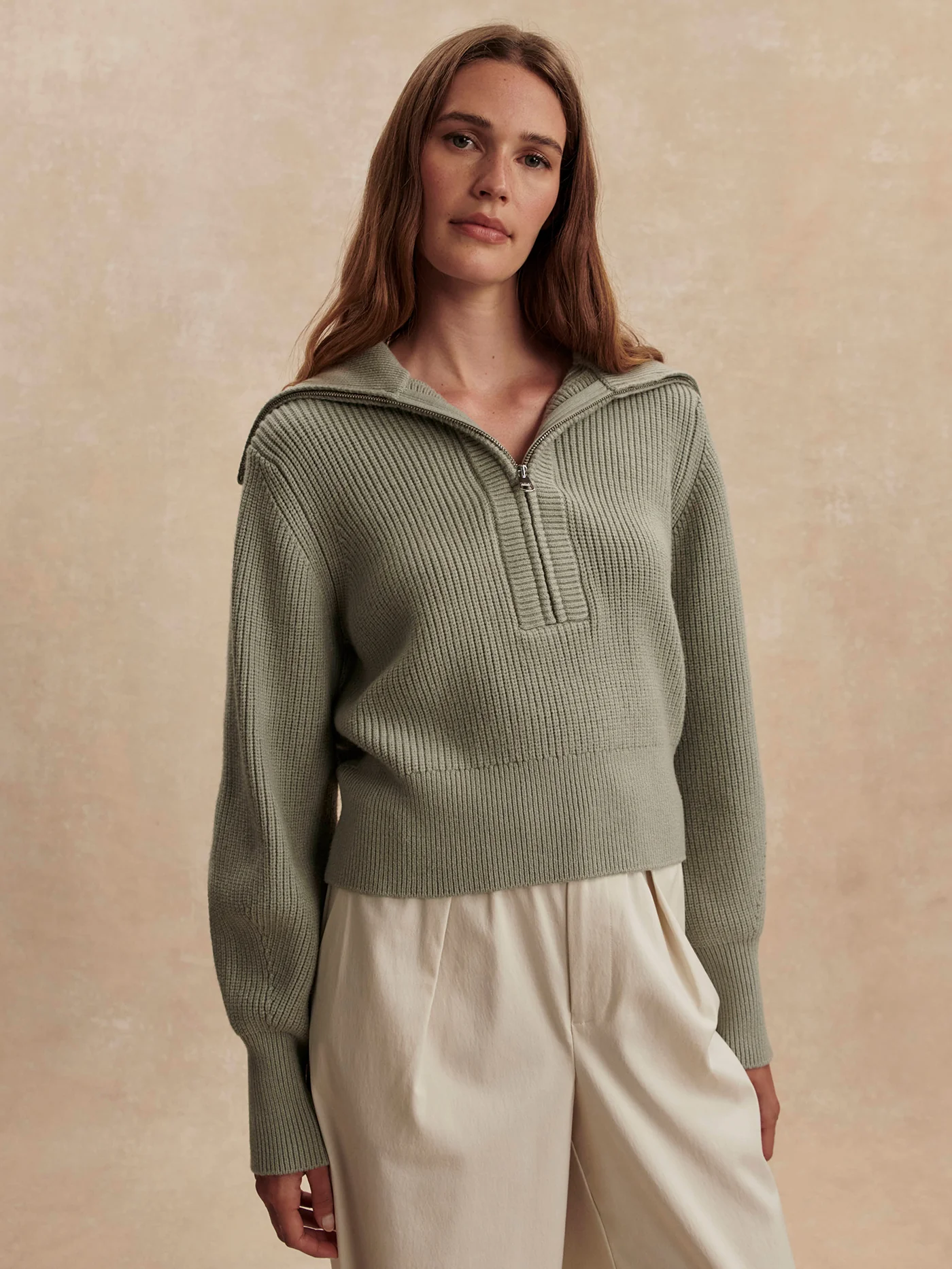 Maura Half Zip Rib Knit 14 Maura Half Zip Rib Knit