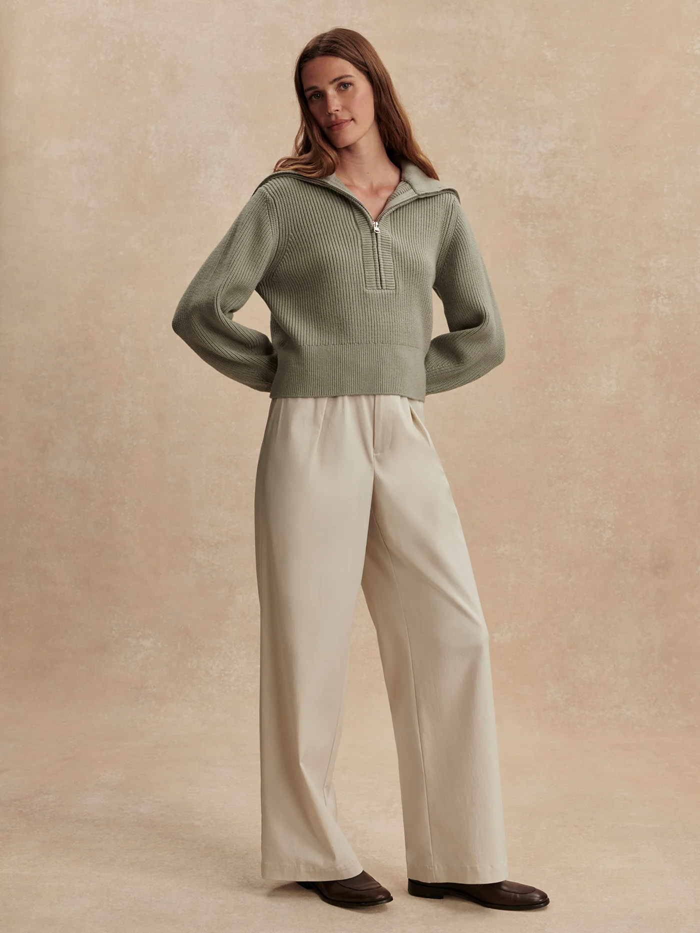 Maura Half Zip Rib Knit 15 Maura Half Zip Rib Knit