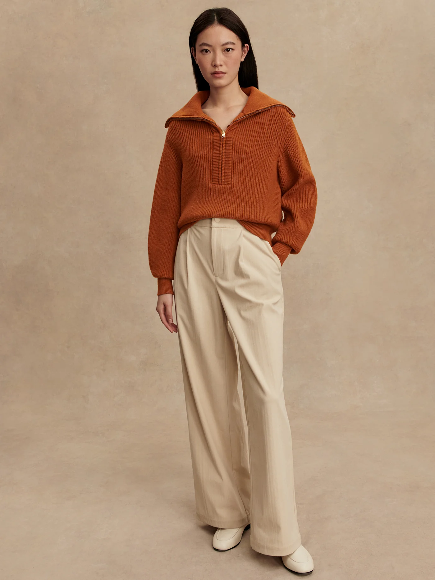 Maura Half Zip Rib Knit 21 Maura Half Zip Rib Knit