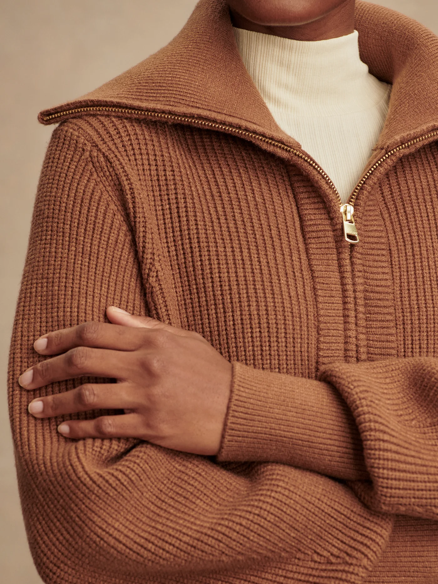 Maura Half Zip Rib Knit 3 Maura Half Zip Rib Knit