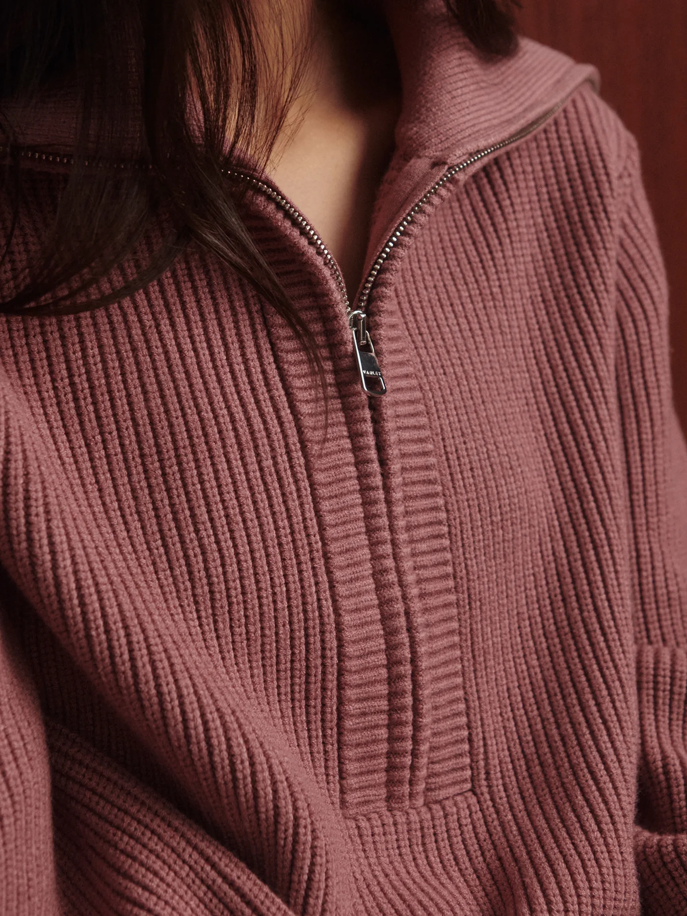 Maura Half Zip Rib Knit 34 Maura Half Zip Rib Knit