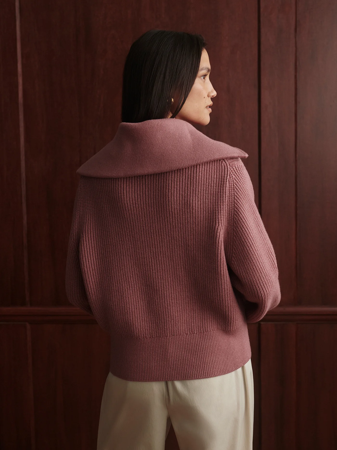 Maura Half Zip Rib Knit 36 Maura Half Zip Rib Knit